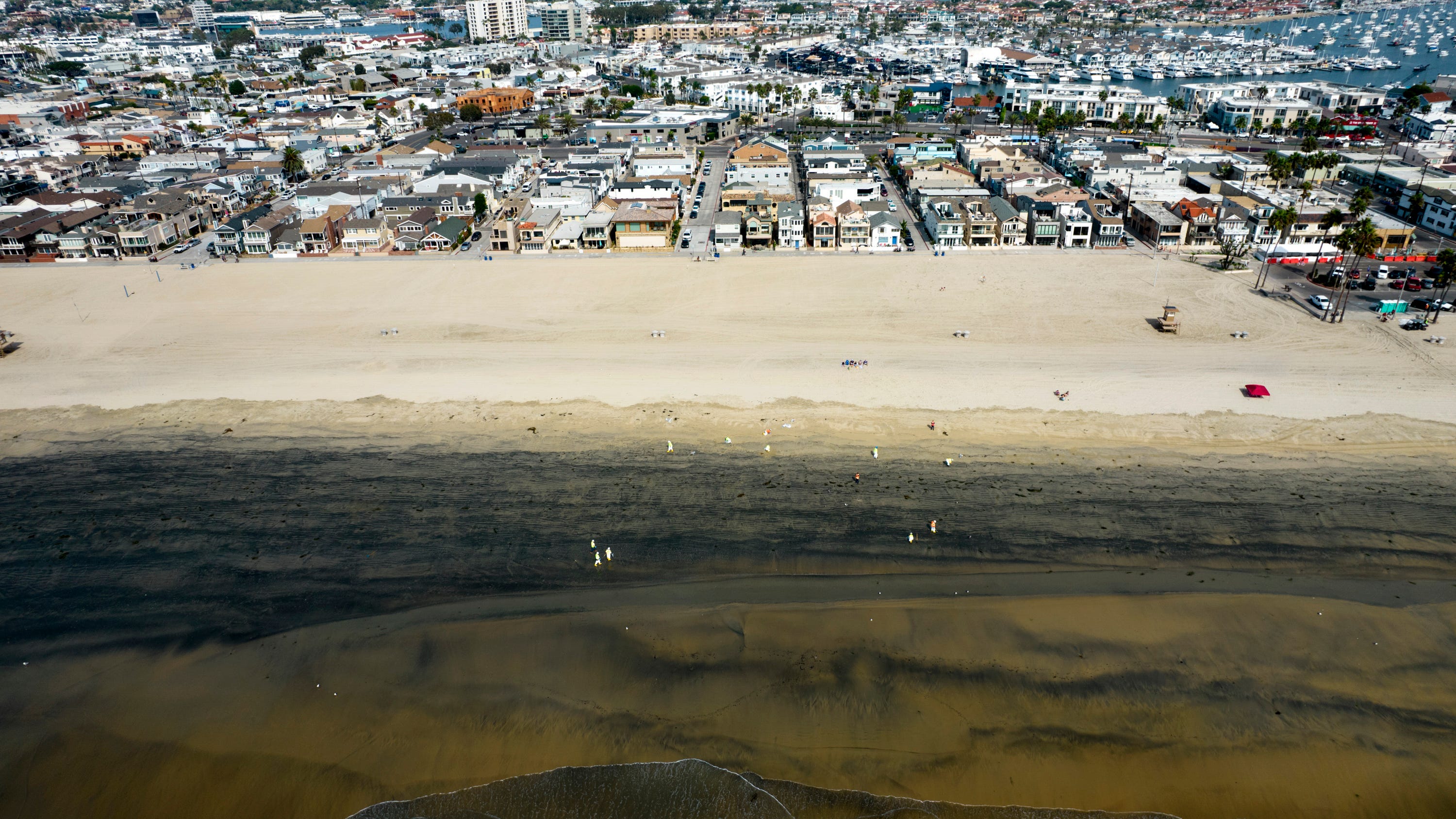 Oil spill off California coast is dispersing, amount unclear