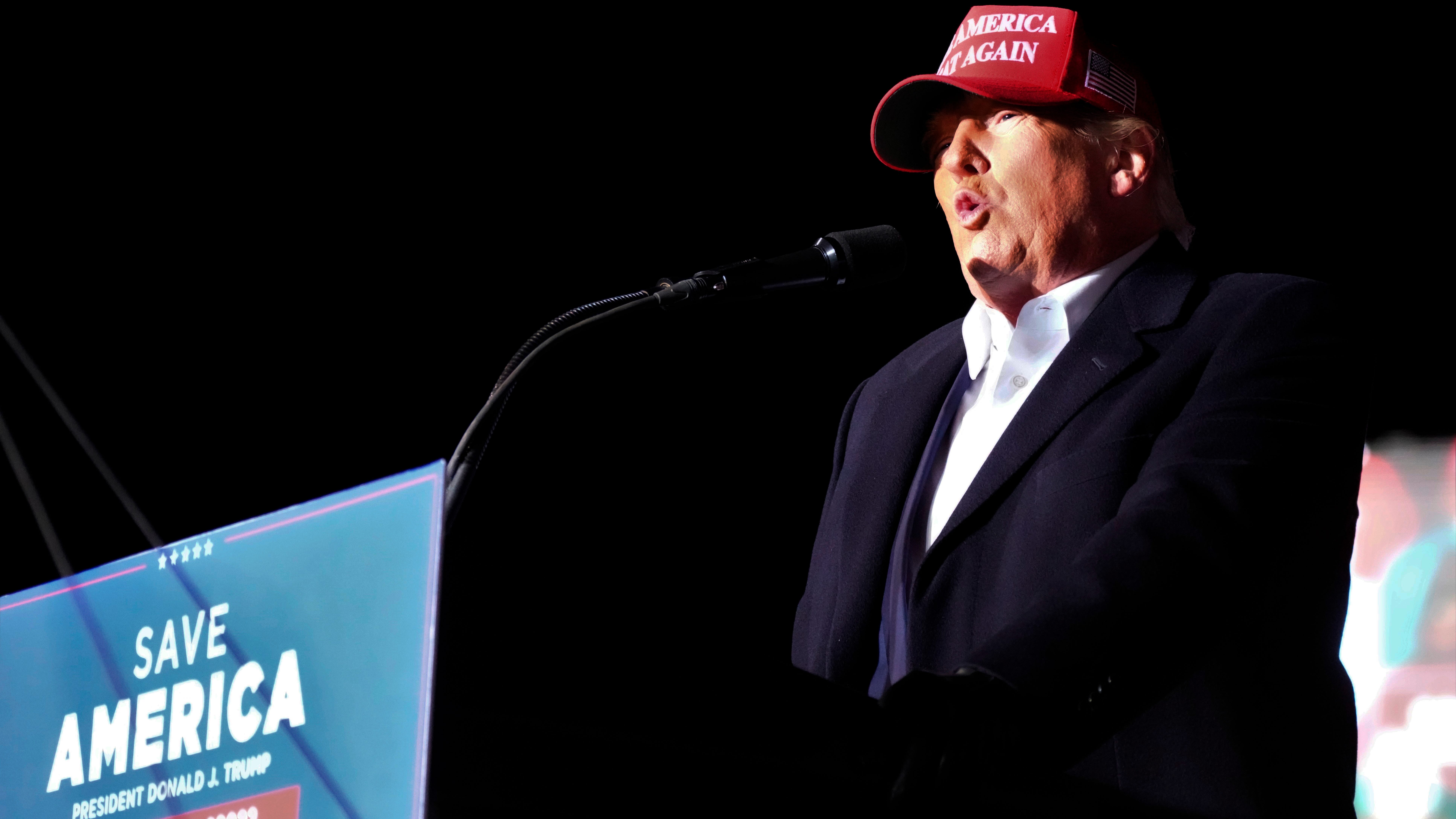 Trump accused of breaking campaign laws by teasing 2024 run