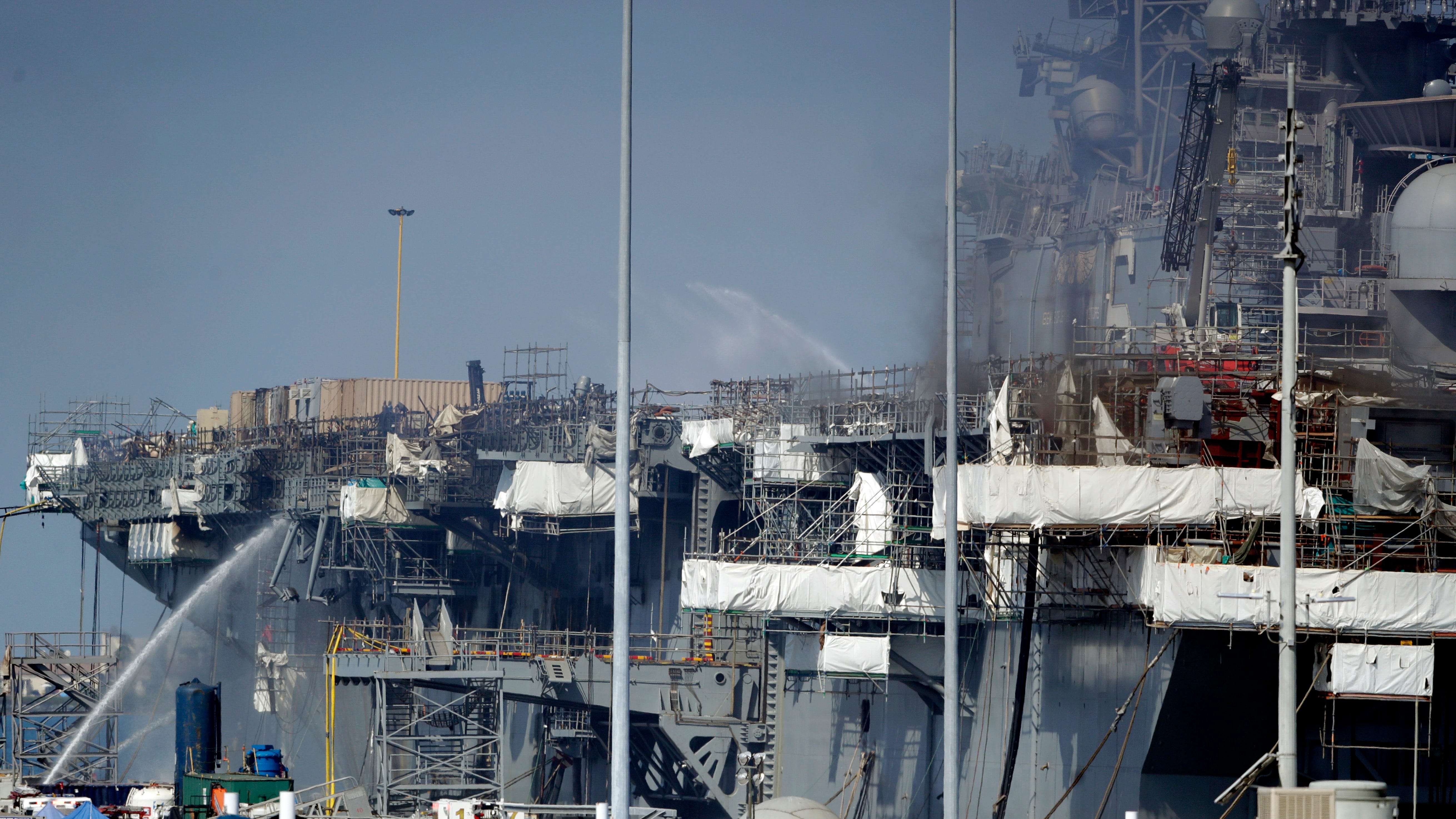 Sailor acquitted of setting fire that destroyed massive ship