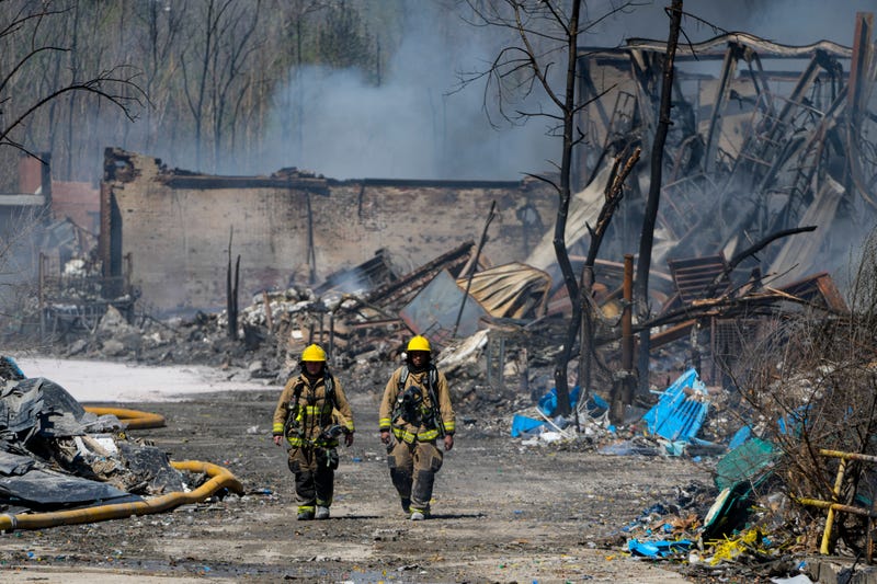 APTOPIX Industrial Fire Indiana