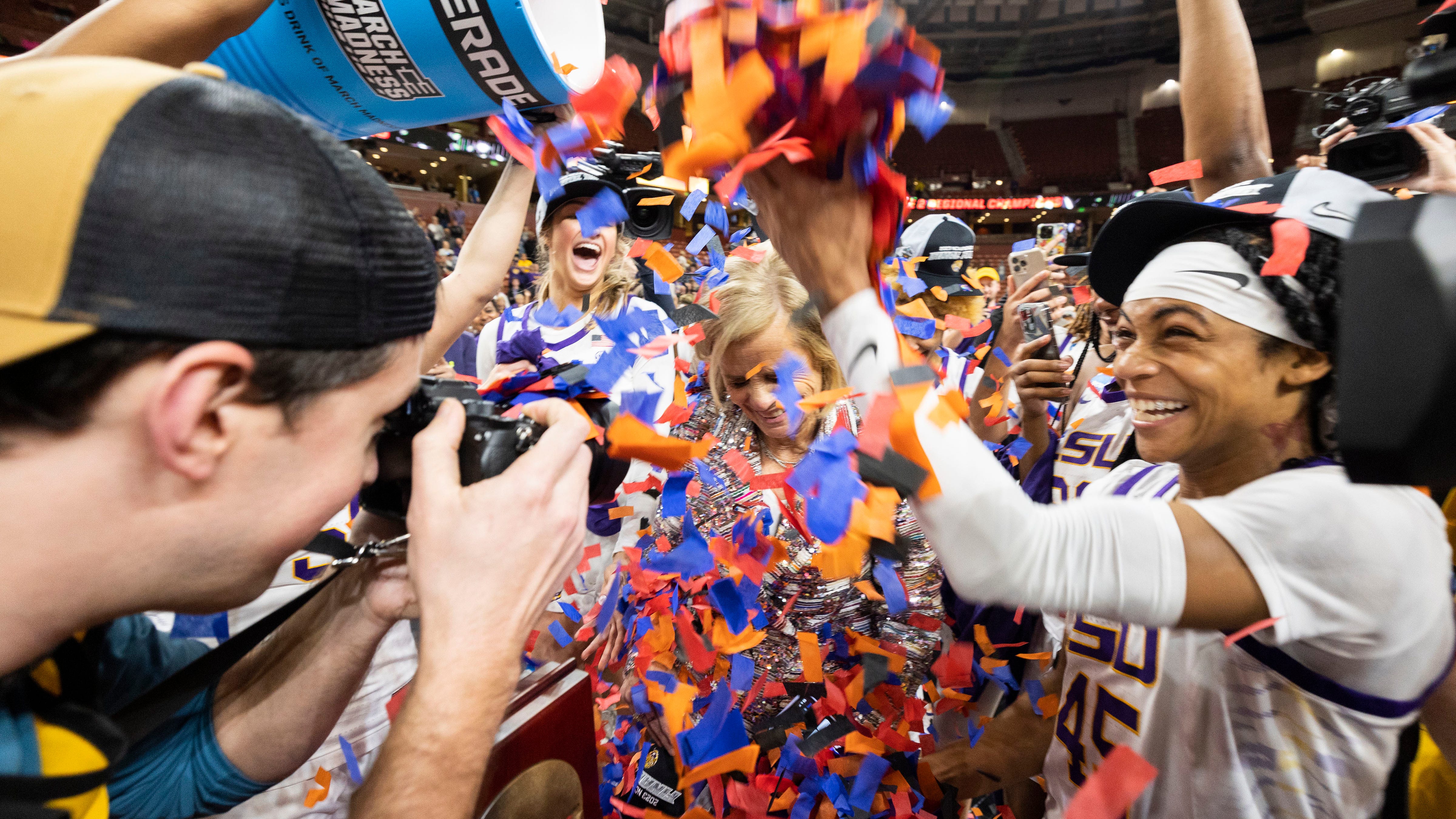 Reese, LSU women push past Miami 54-42 to reach Final Four