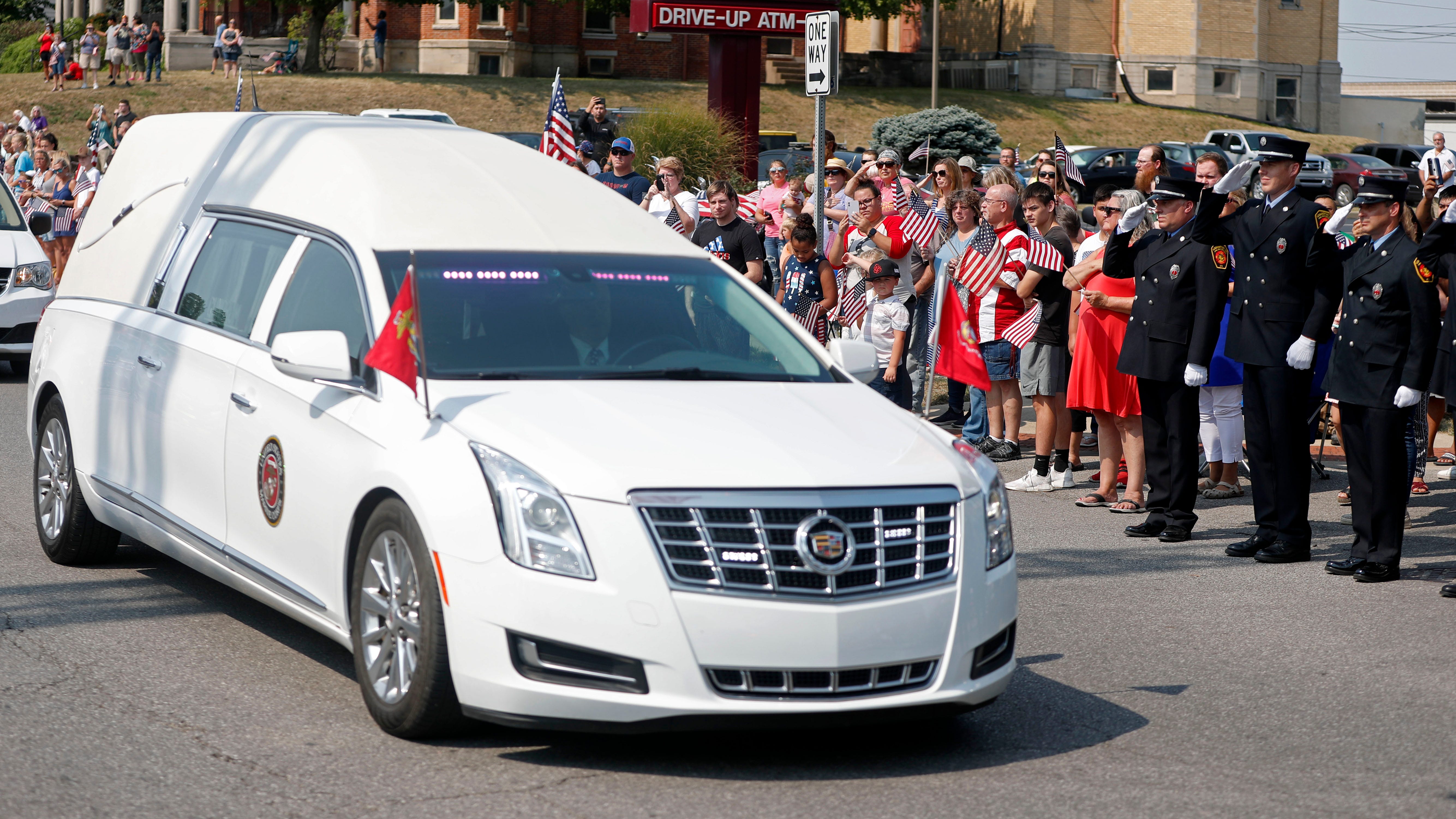 Marine's body returned to Indiana hometown with procession