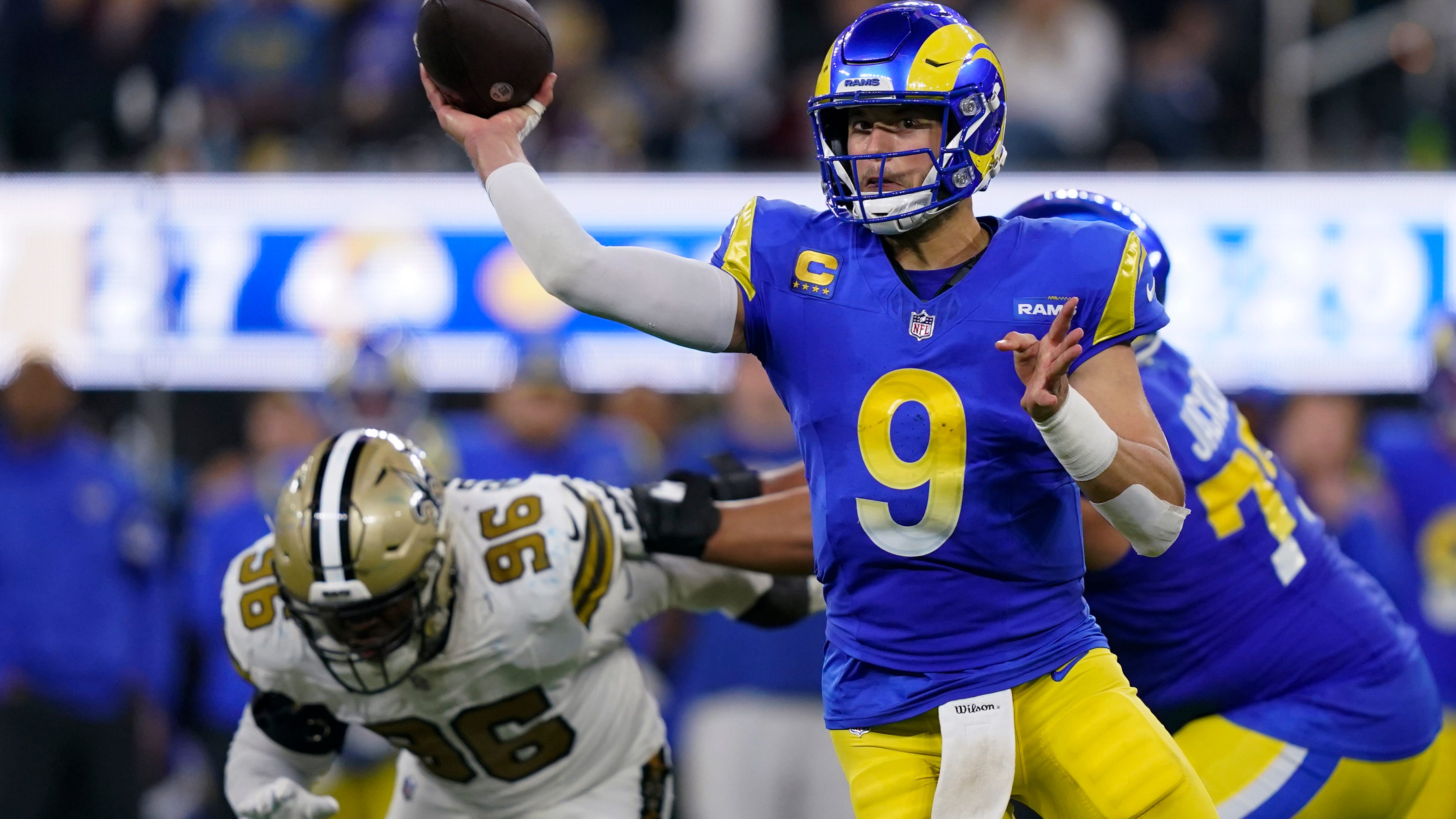 Matthew Stafford's Rams start strong, hold off Saints 30-22 to surge forward in NFC playoff race
