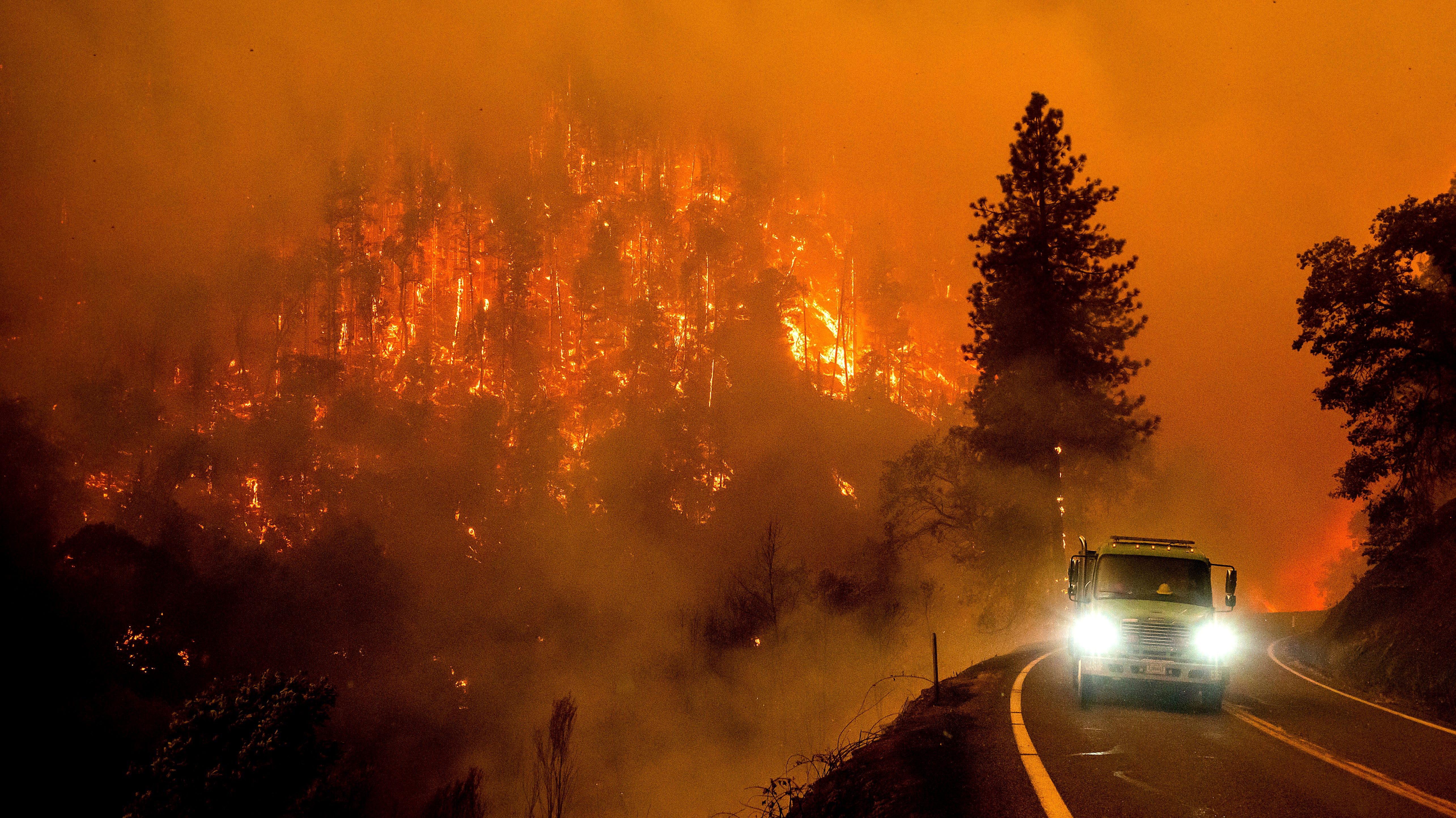 2 found dead in charred car within California wildfire zone