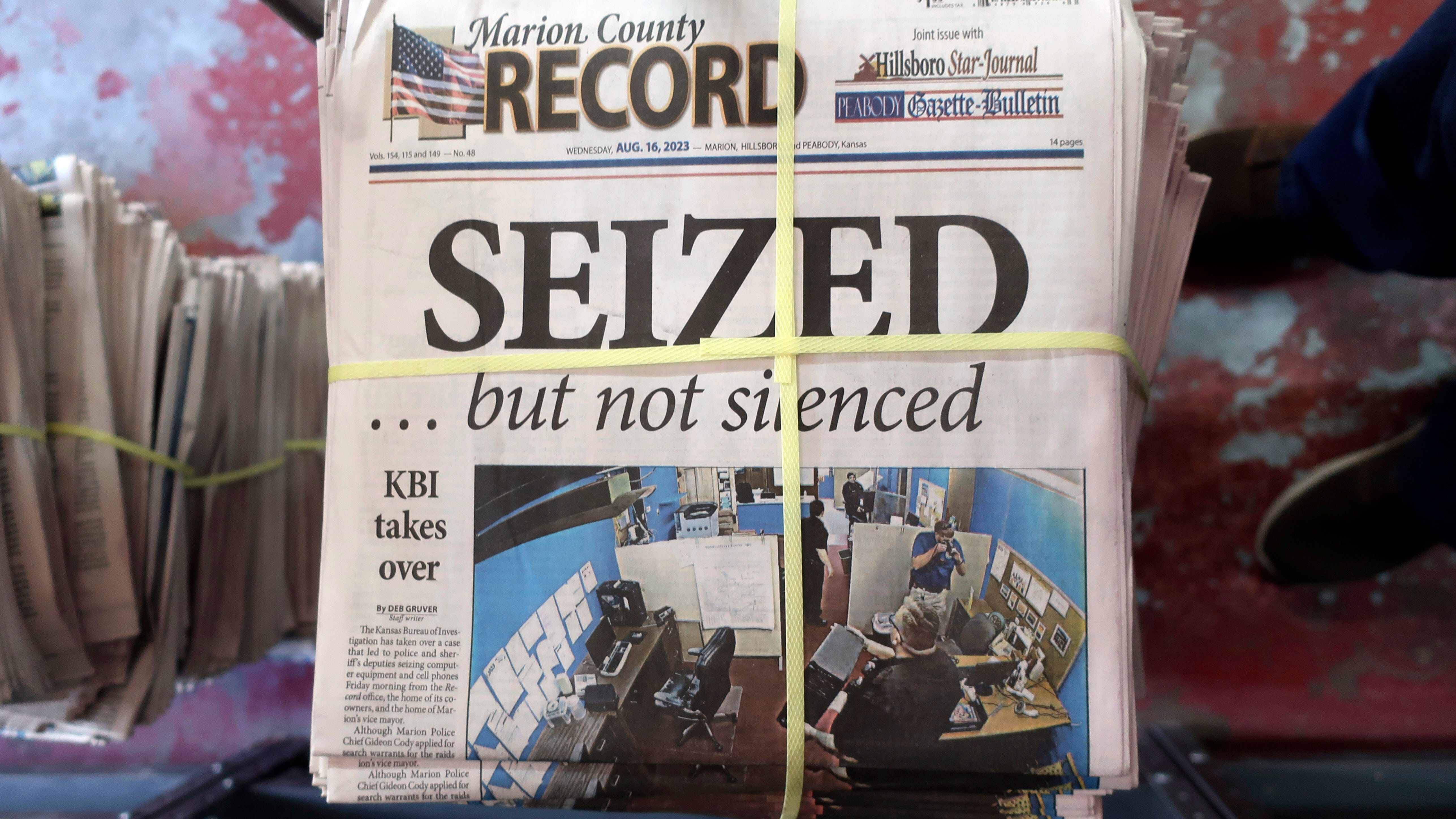 Court documents suggest reason for police raid of Kansas newspaper
