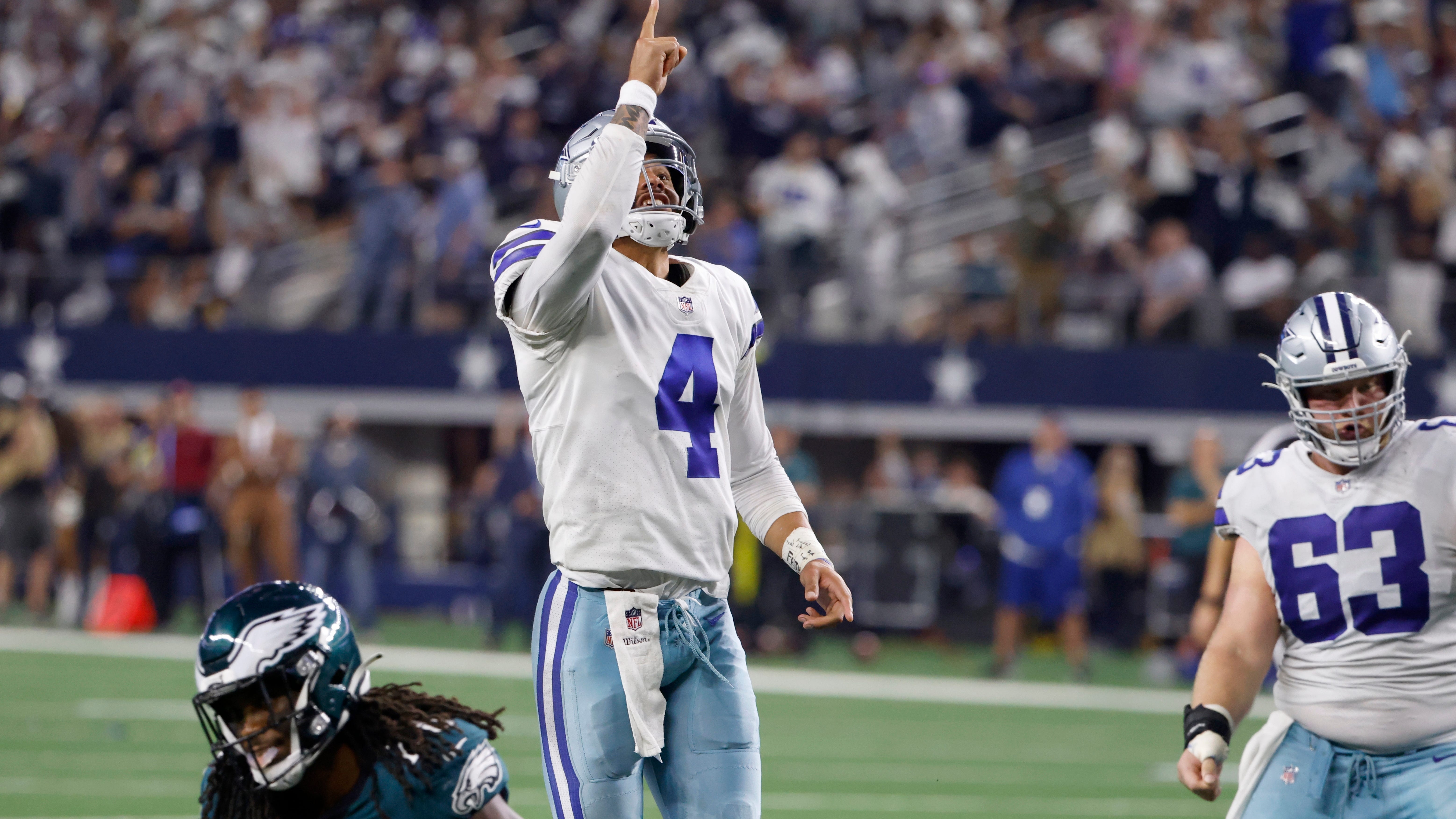 Prescott, Cowboys beat Eagles in 1st home game since injury