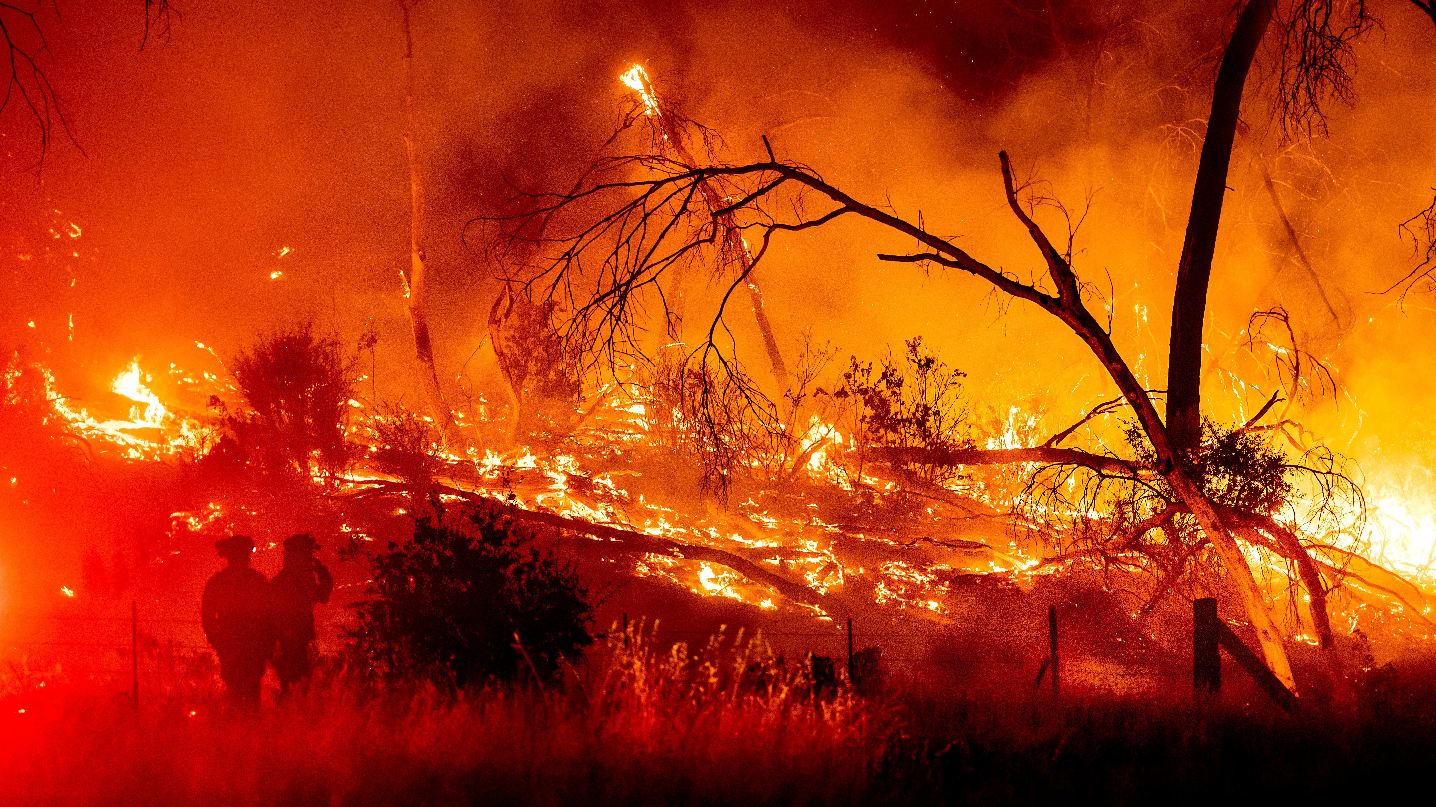 California forest fire temporarily strands July 4th revelers