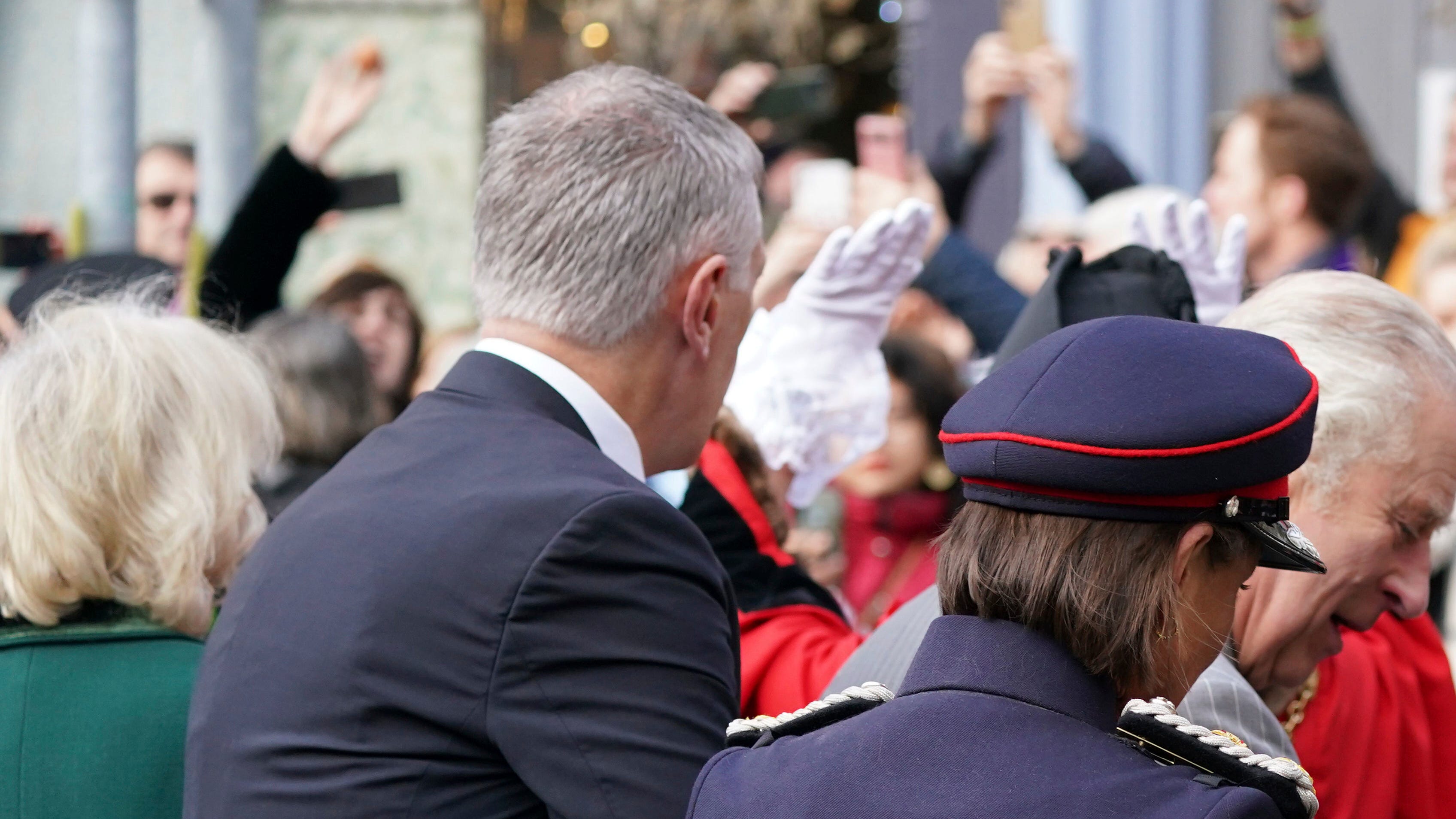 Police detain man after eggs thrown at King Charles III