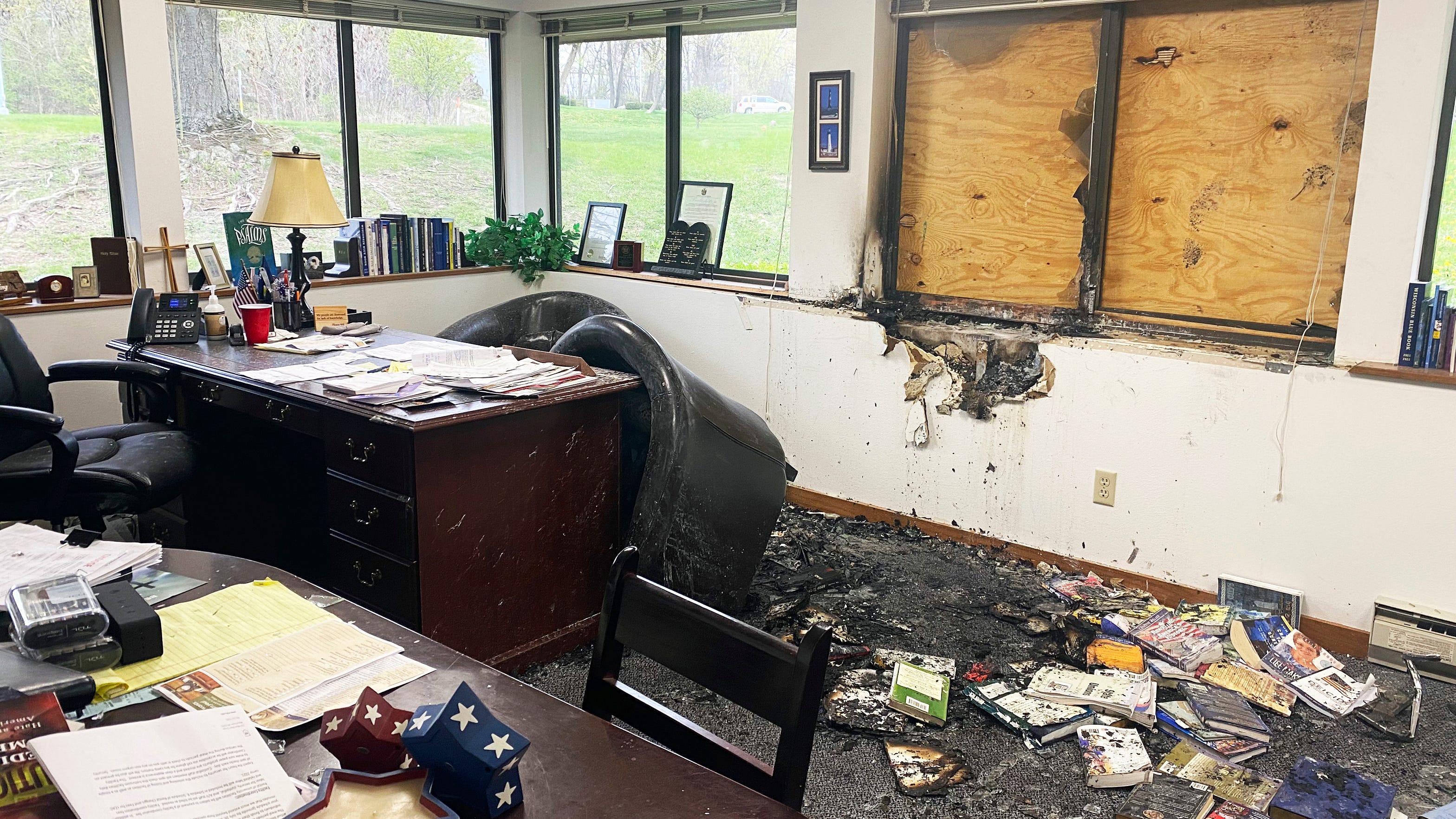Wisconsin anti-abortion office fire investigation ongoing