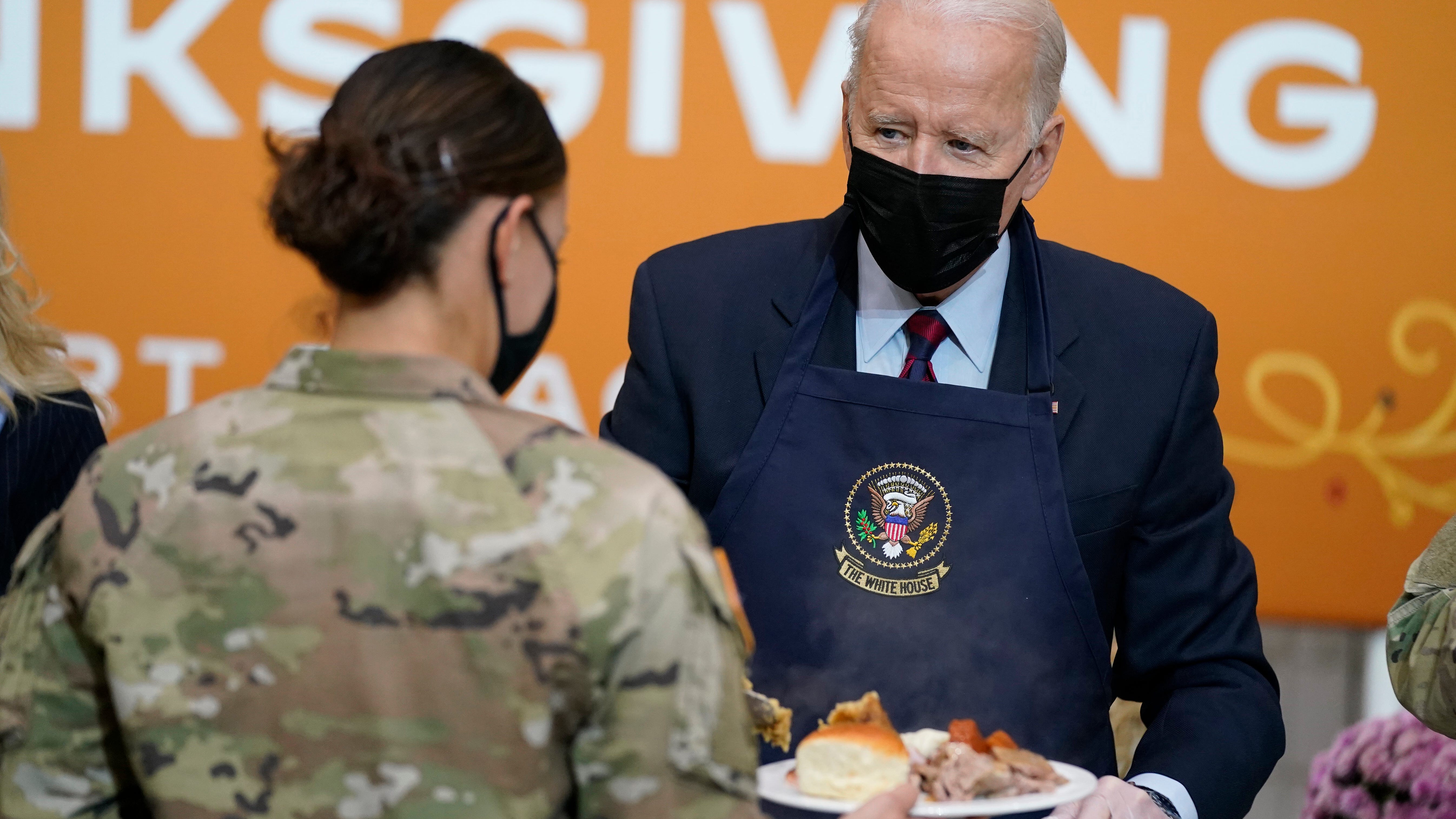 Bidens open holidays with Christmas tree and 'friendsgiving'