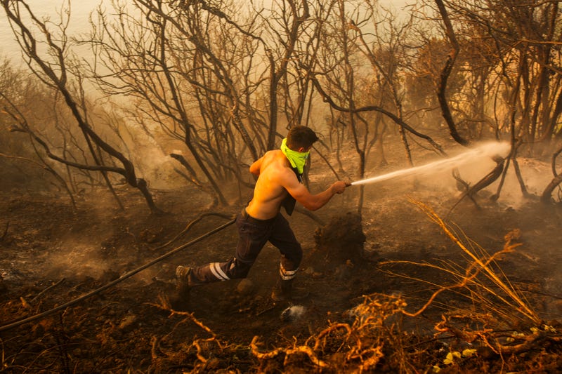 APTOPIX Turkey Europe Fires