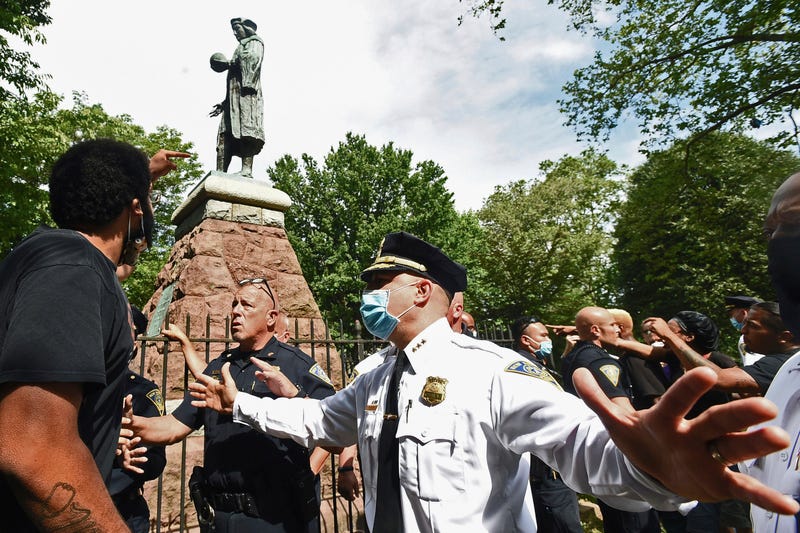Columbus Statue Removed Connecticut