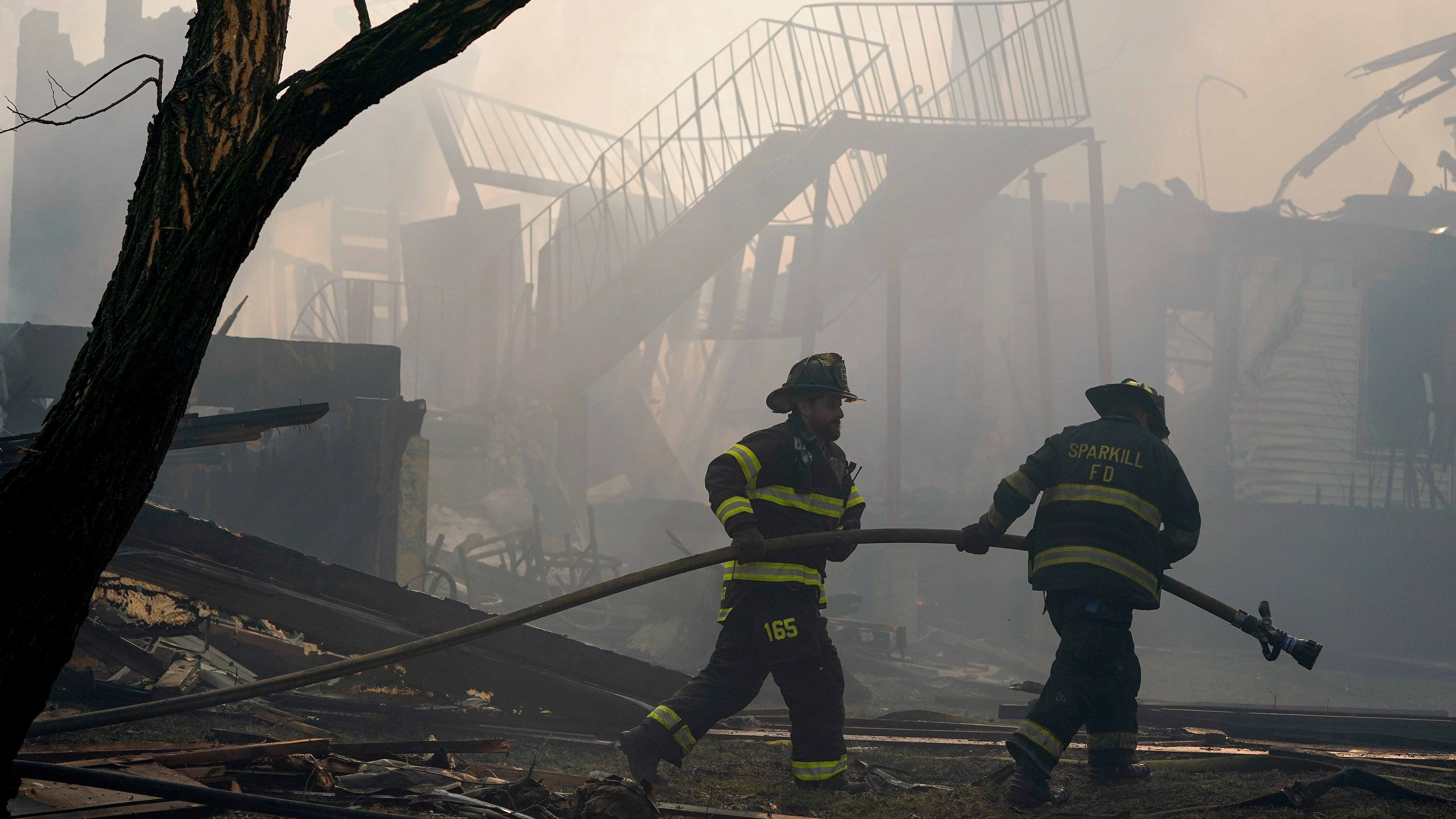 Care home fire leaves resident dead, firefighter missing