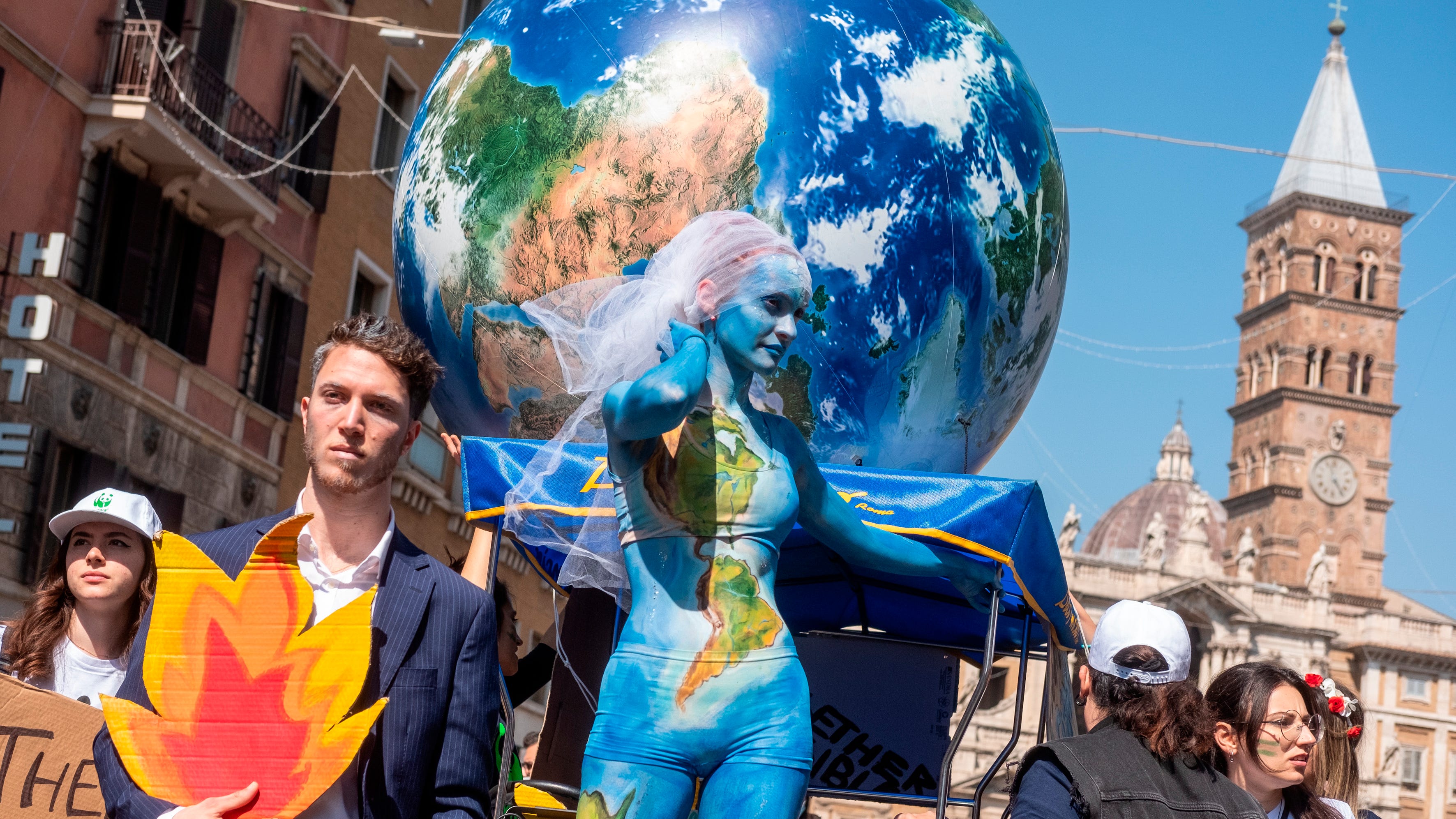 Activists stage global climate protest, slam Ukraine war