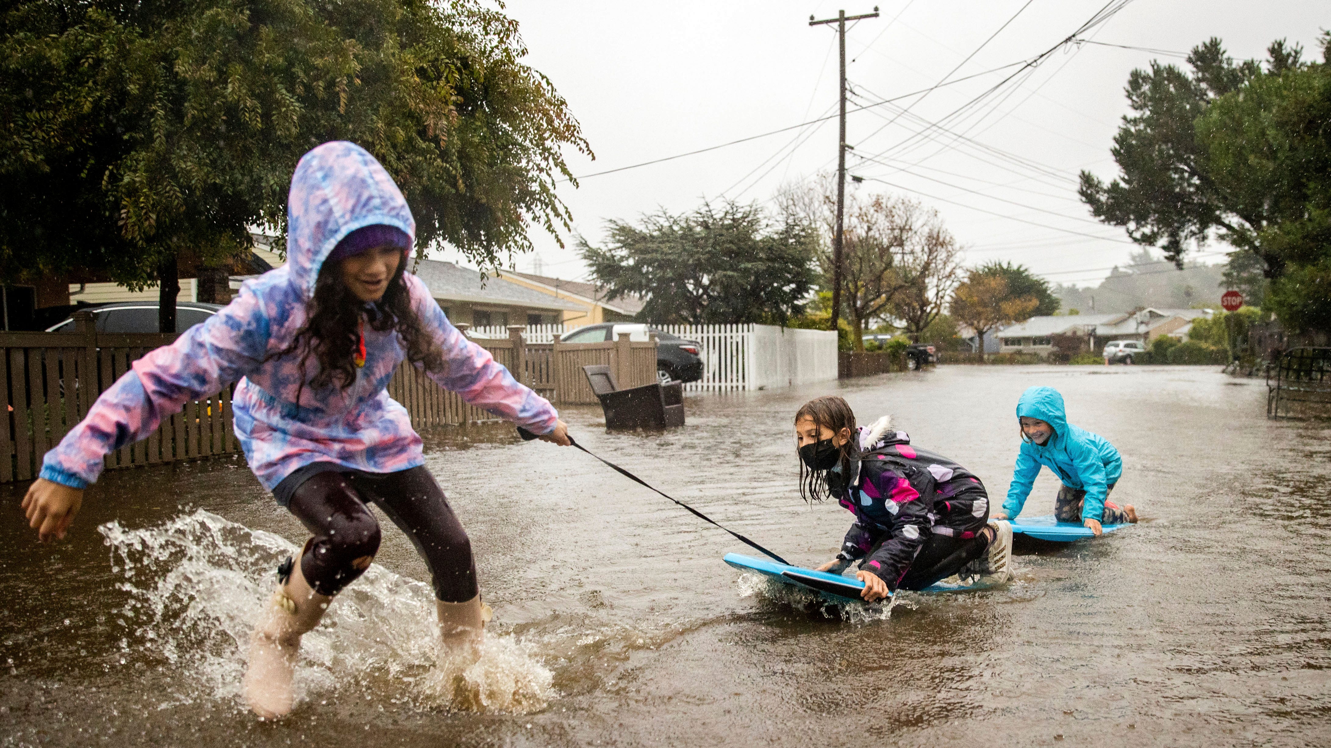 Drought-stricken California pounded by massive storm