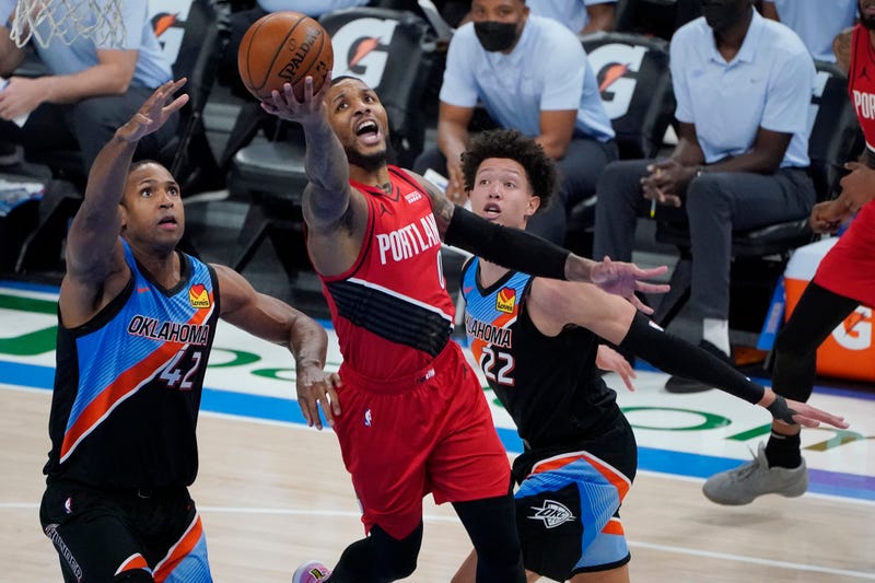 Trail Blazers Thunder Basketball