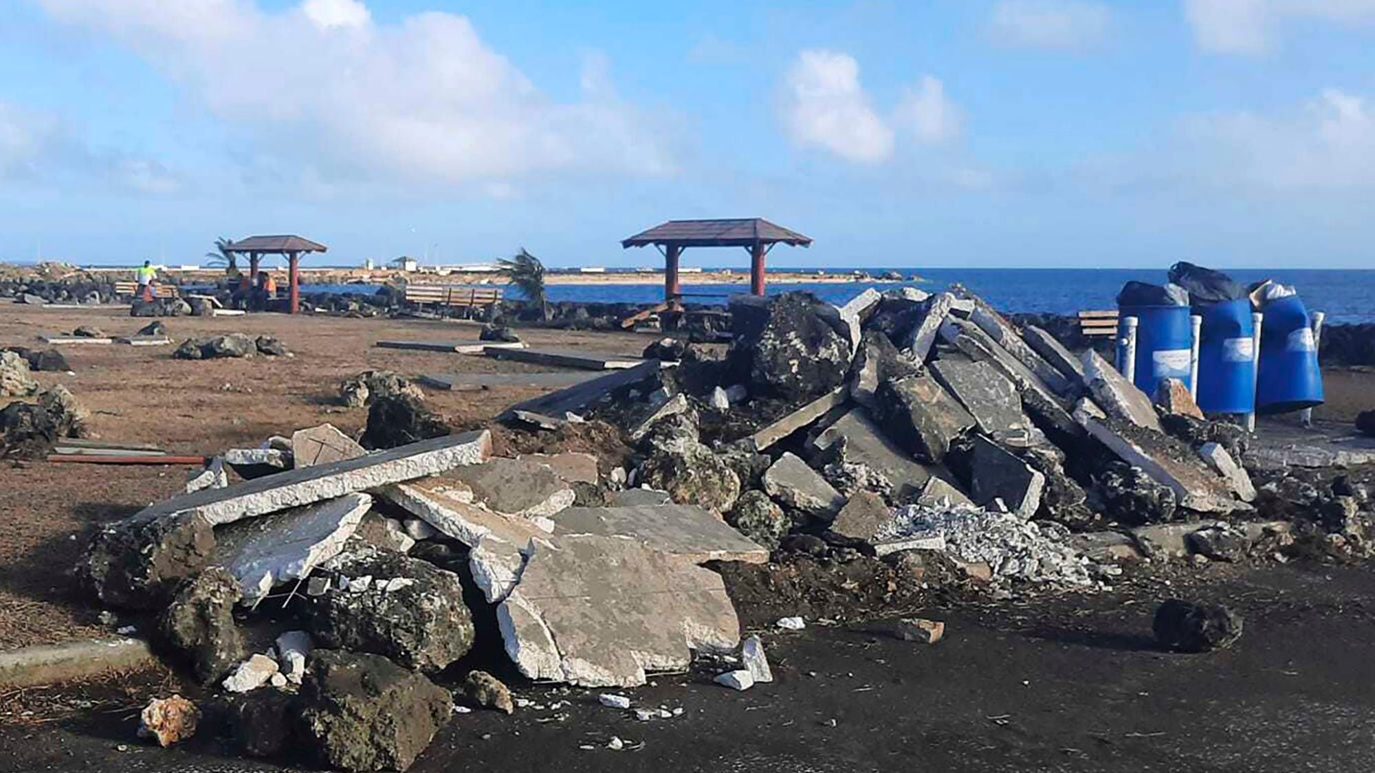 First aid flights arrive in Tonga after big volcano eruption