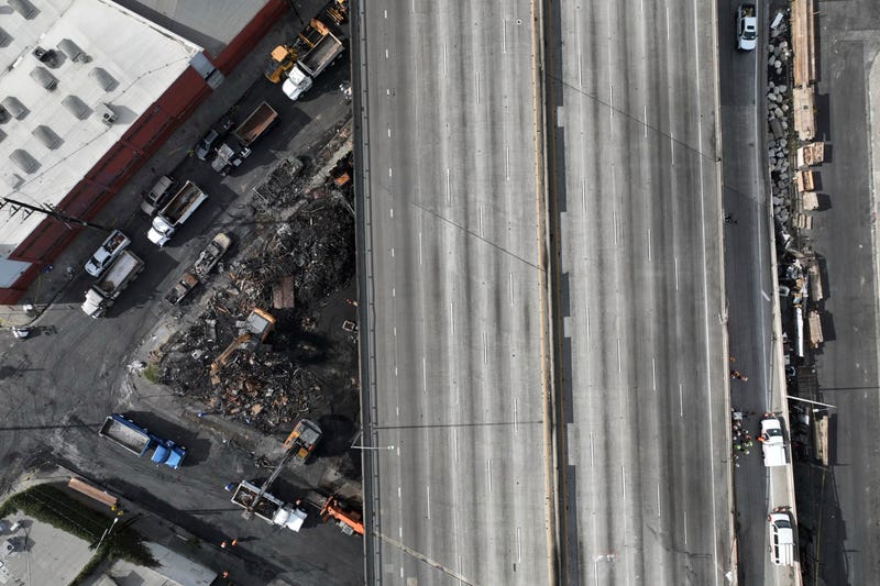 Freeway Fire Los Angeles