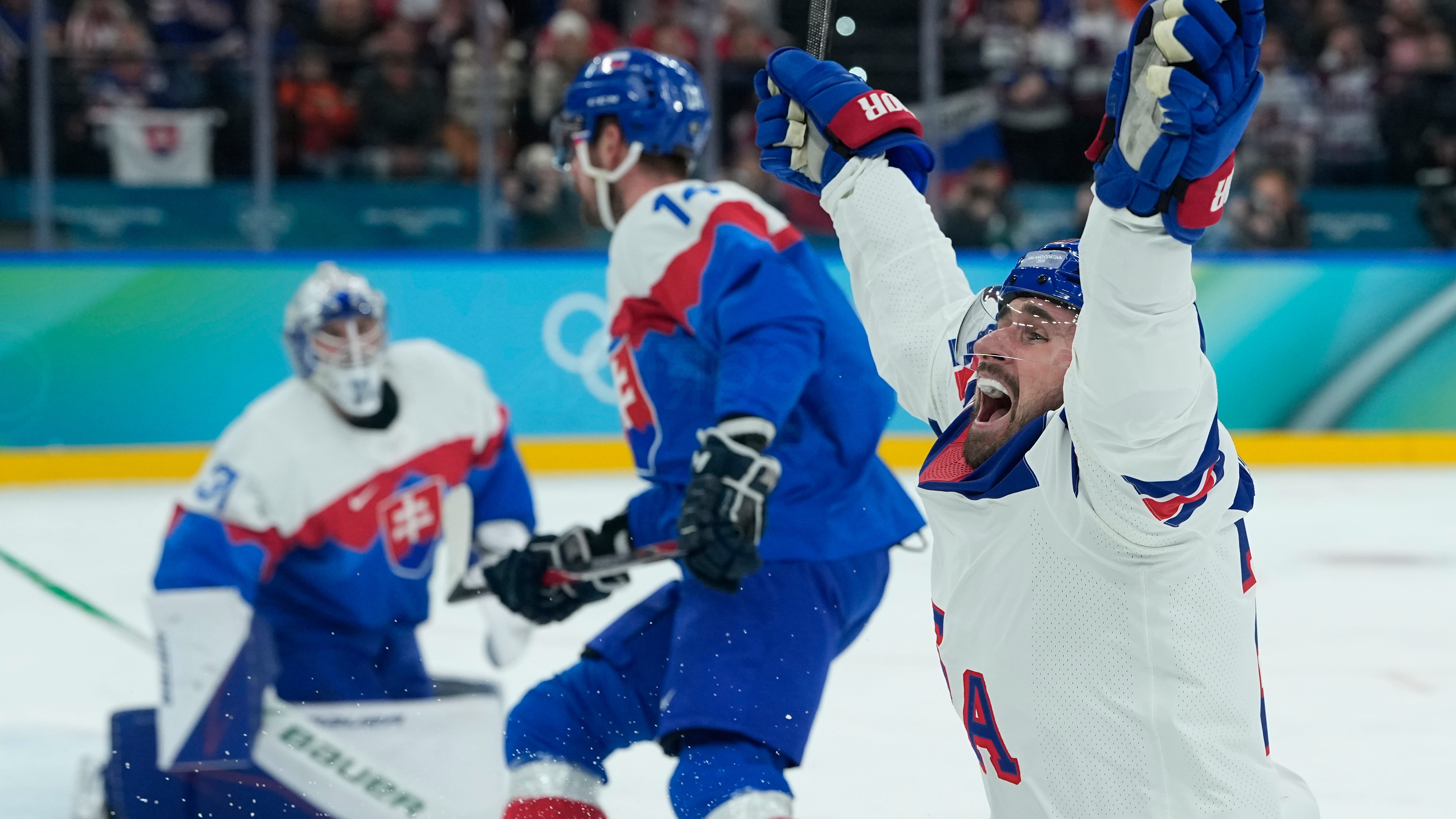 US sets up gold-medal game against Canada at the Olympics by cruising past Slovakia