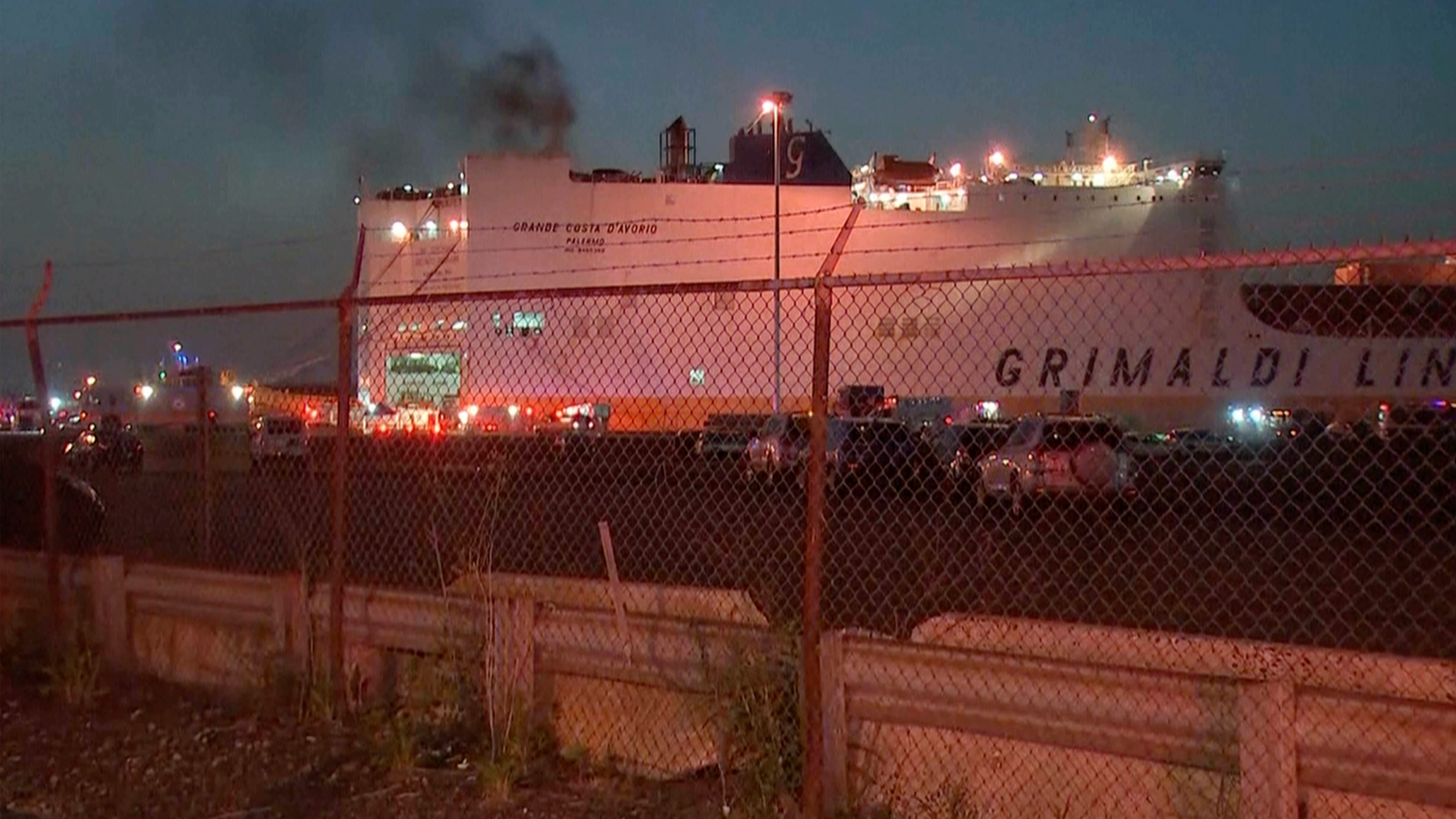 2 New Jersey firefighters died battling a blaze deep in a ship carrying 1,200 vehicles