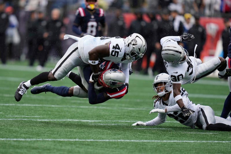 APTOPIX Raiders Patriots Football