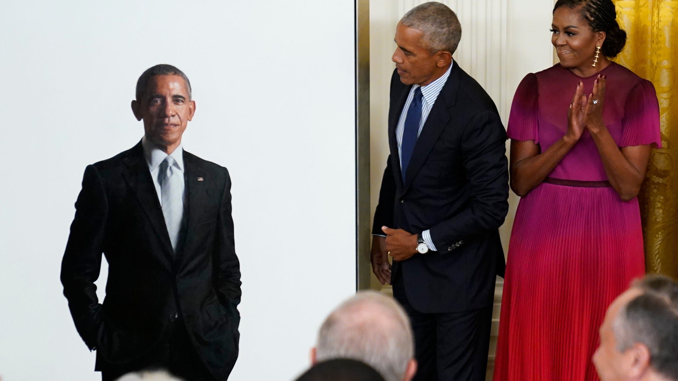 Here they are: Obamas unveil their White House portraits