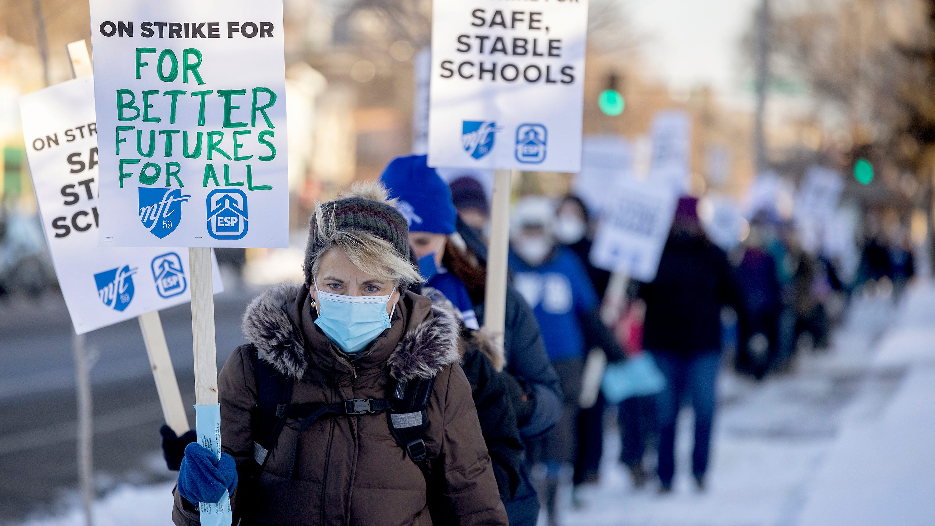 Teachers hit picket lines in Minneapolis as parents worry 