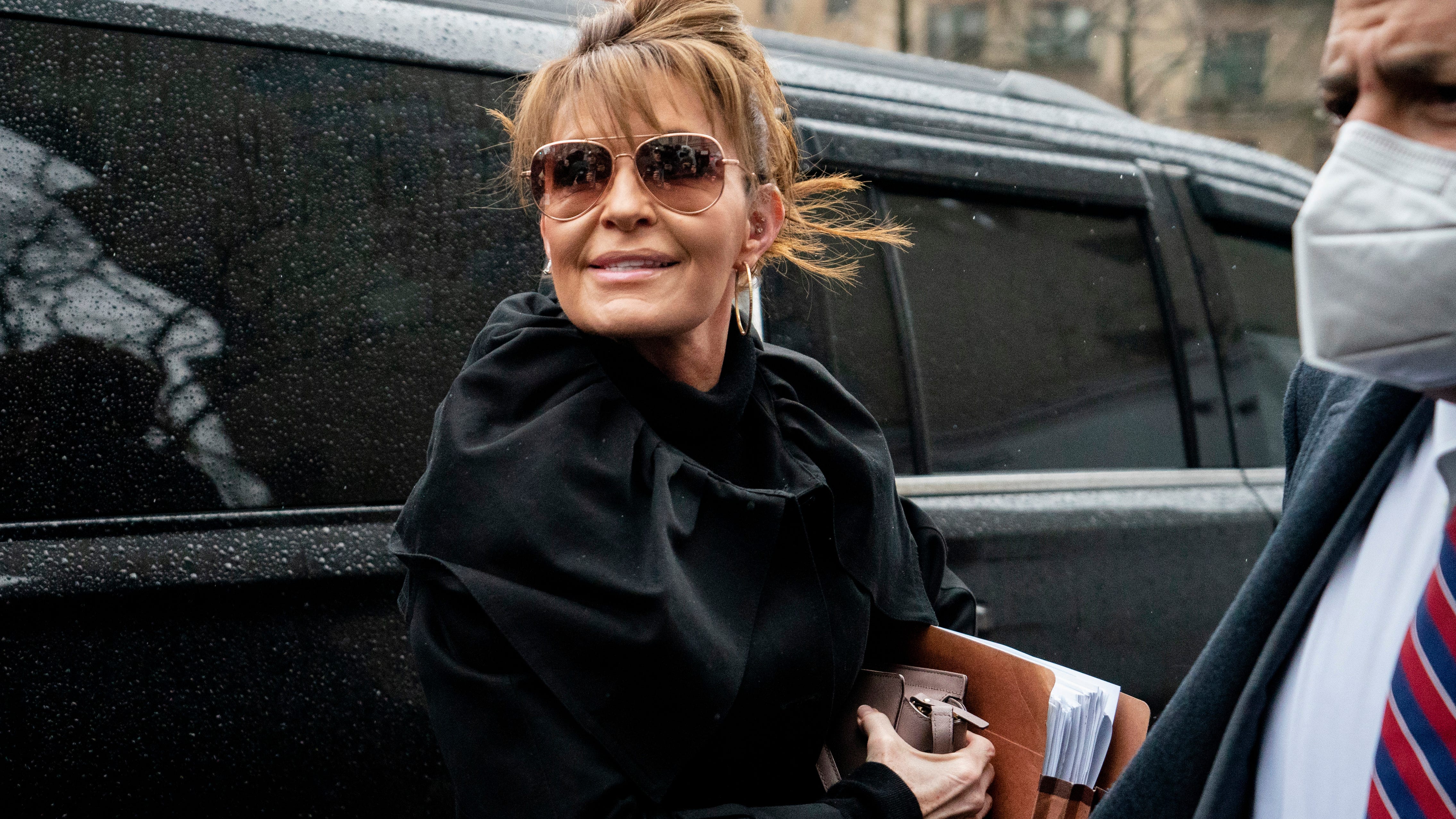 Palin resumes court battle with Times after COVID illness