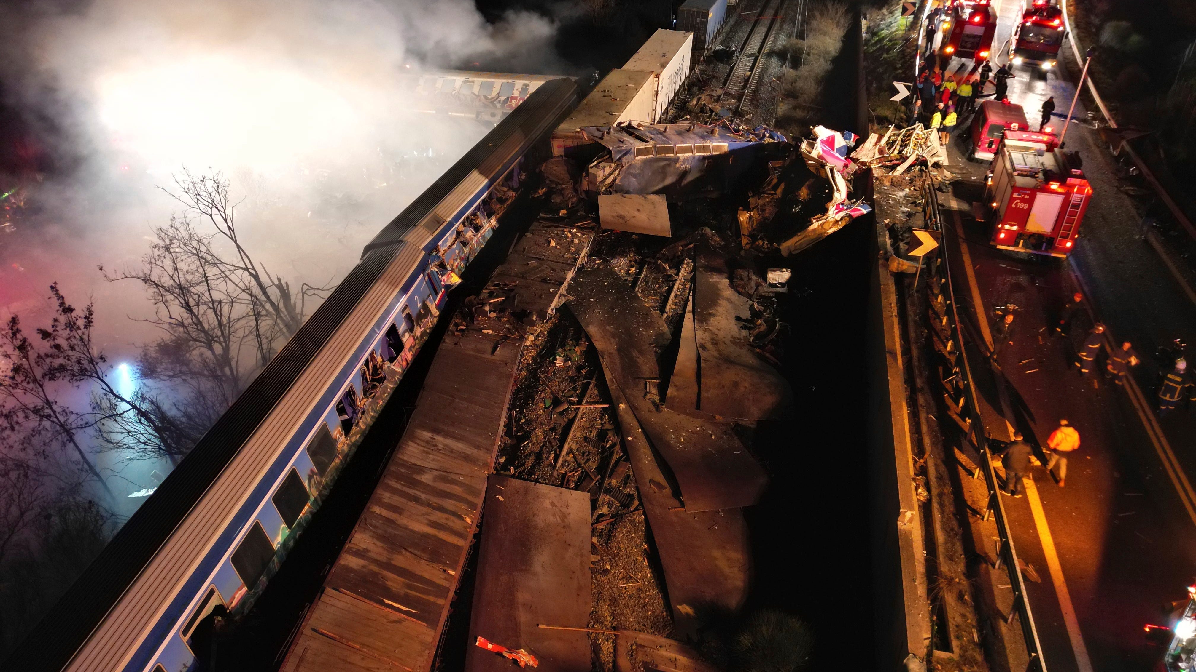 Fiery Greece train collision kills 26, injures at least 85