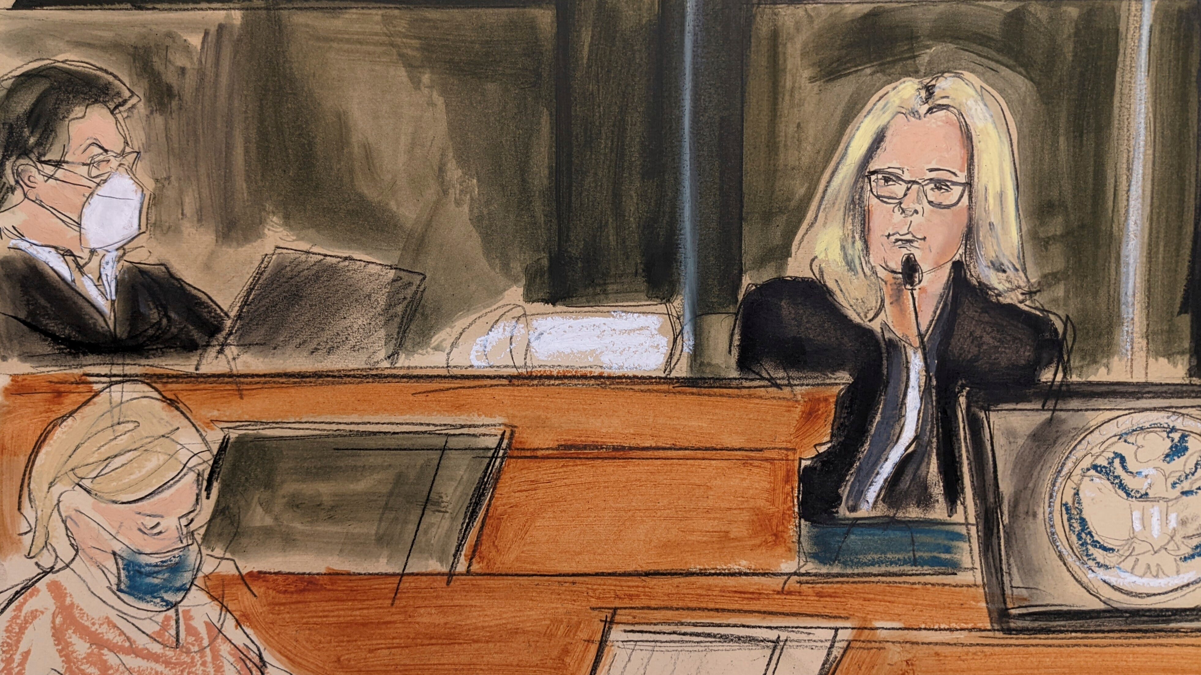 One Jeffrey Epstein ex testifies in defense of another