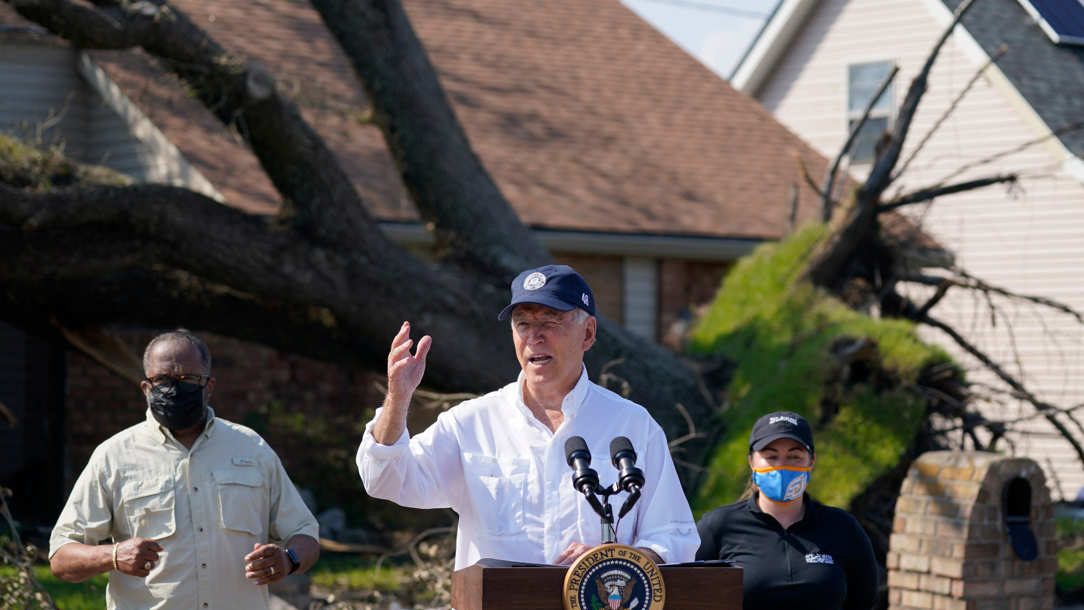 Biden tells storm-ravaged Louisiana: 'I know you're hurting'