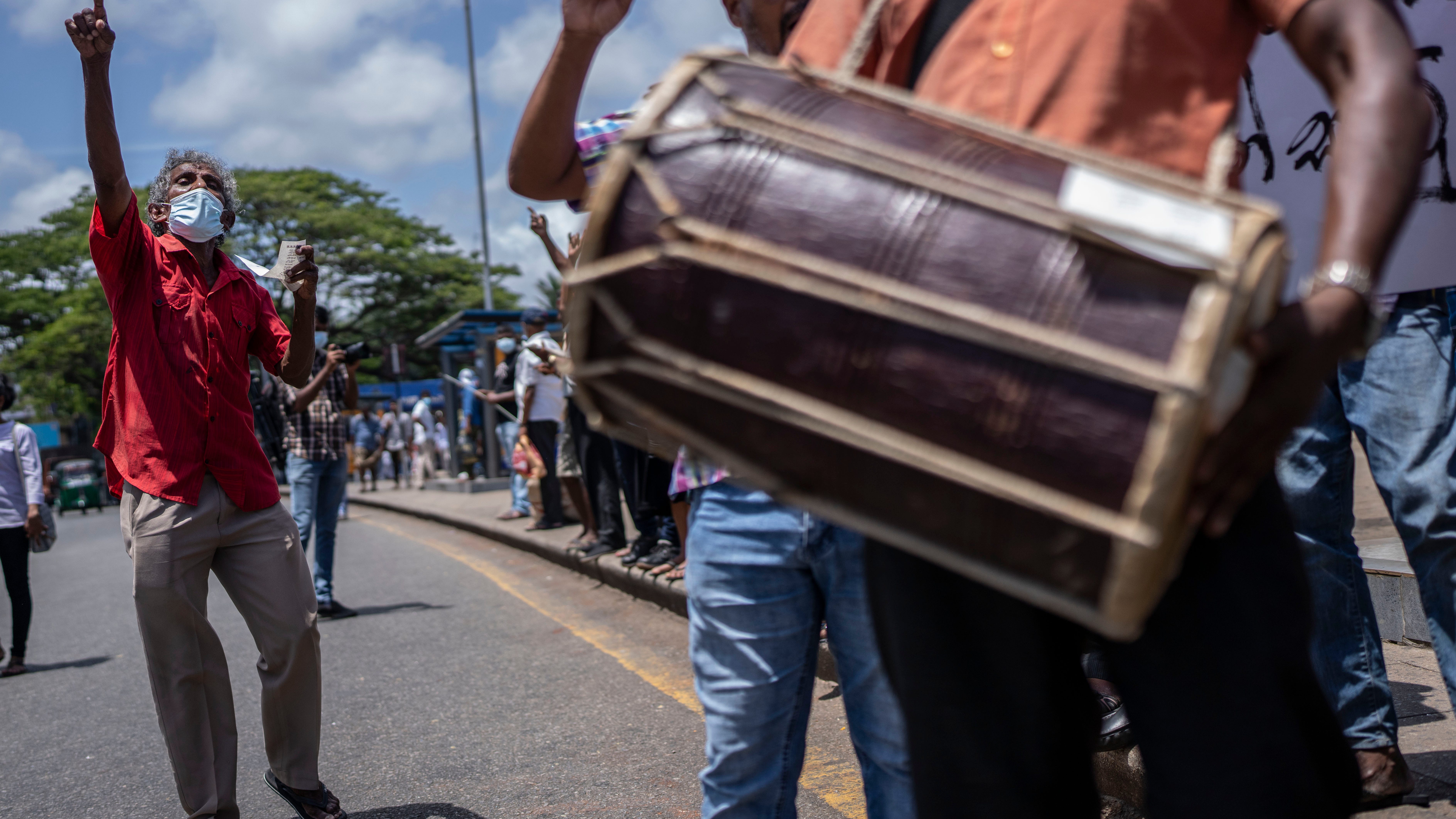 Sri Lanka acting president declares emergency amid protests