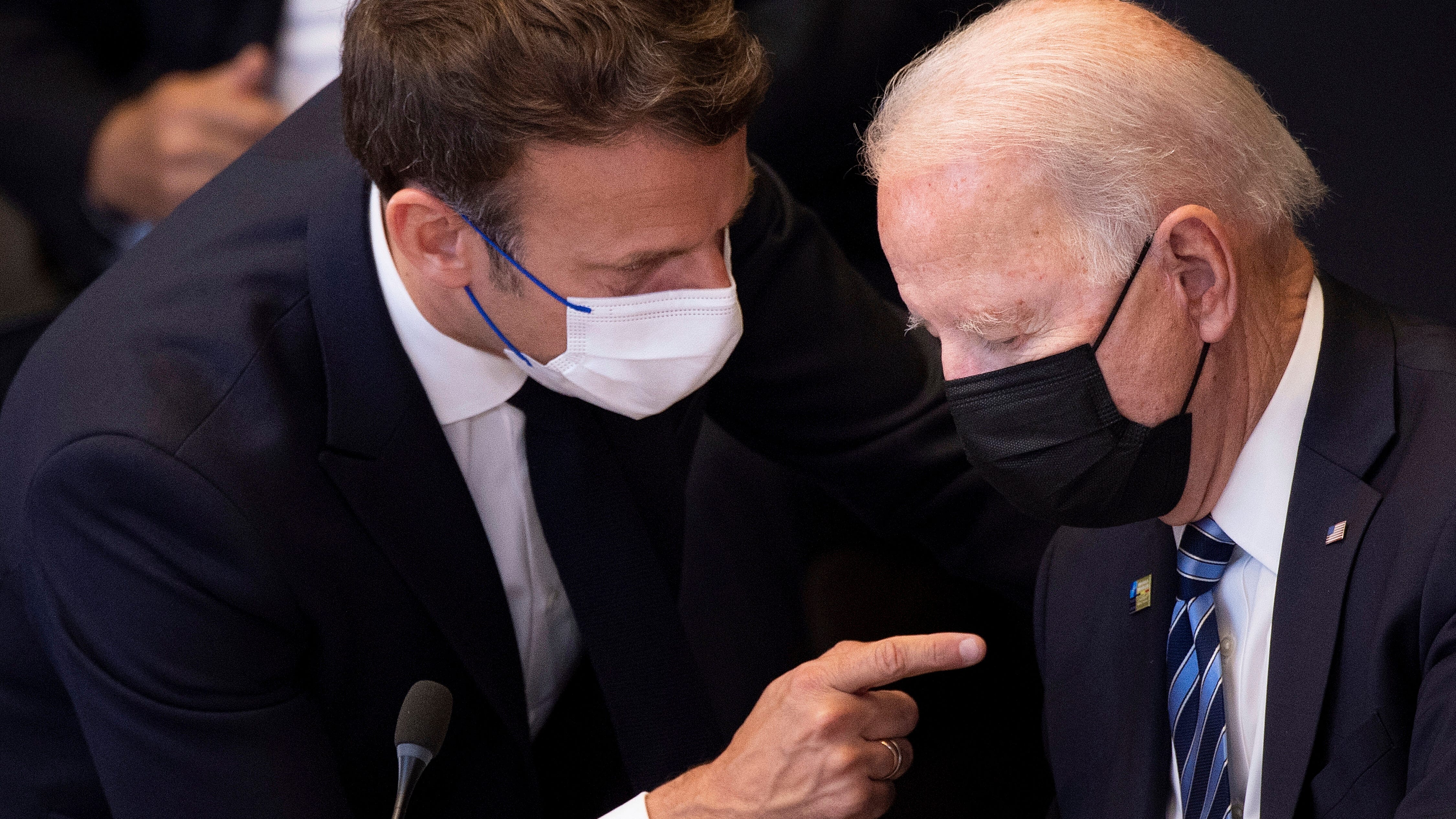 US-French spat seems to simmer down after Biden-Macron call