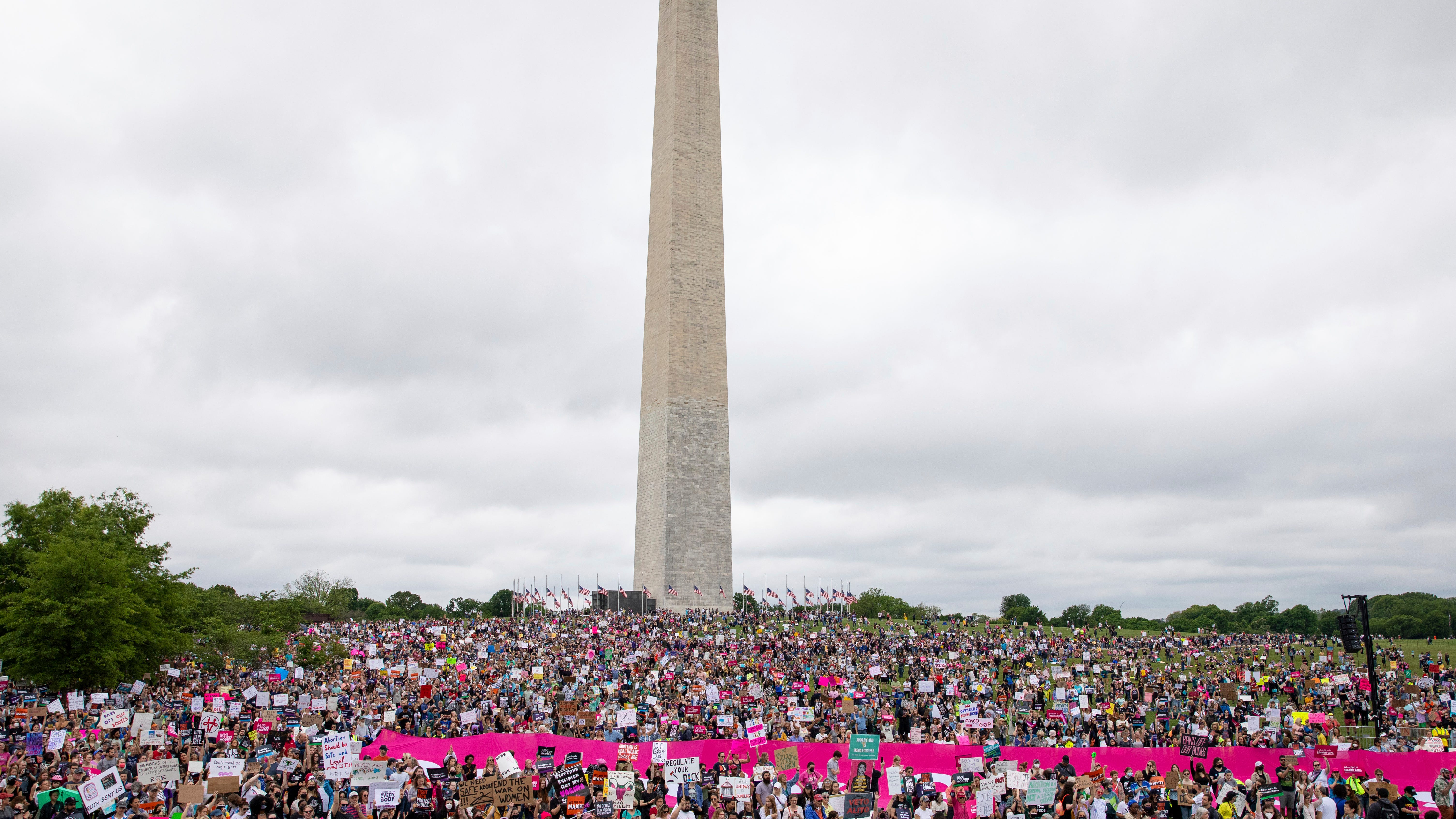 Abortion rights backers rally in anger over post-Roe future