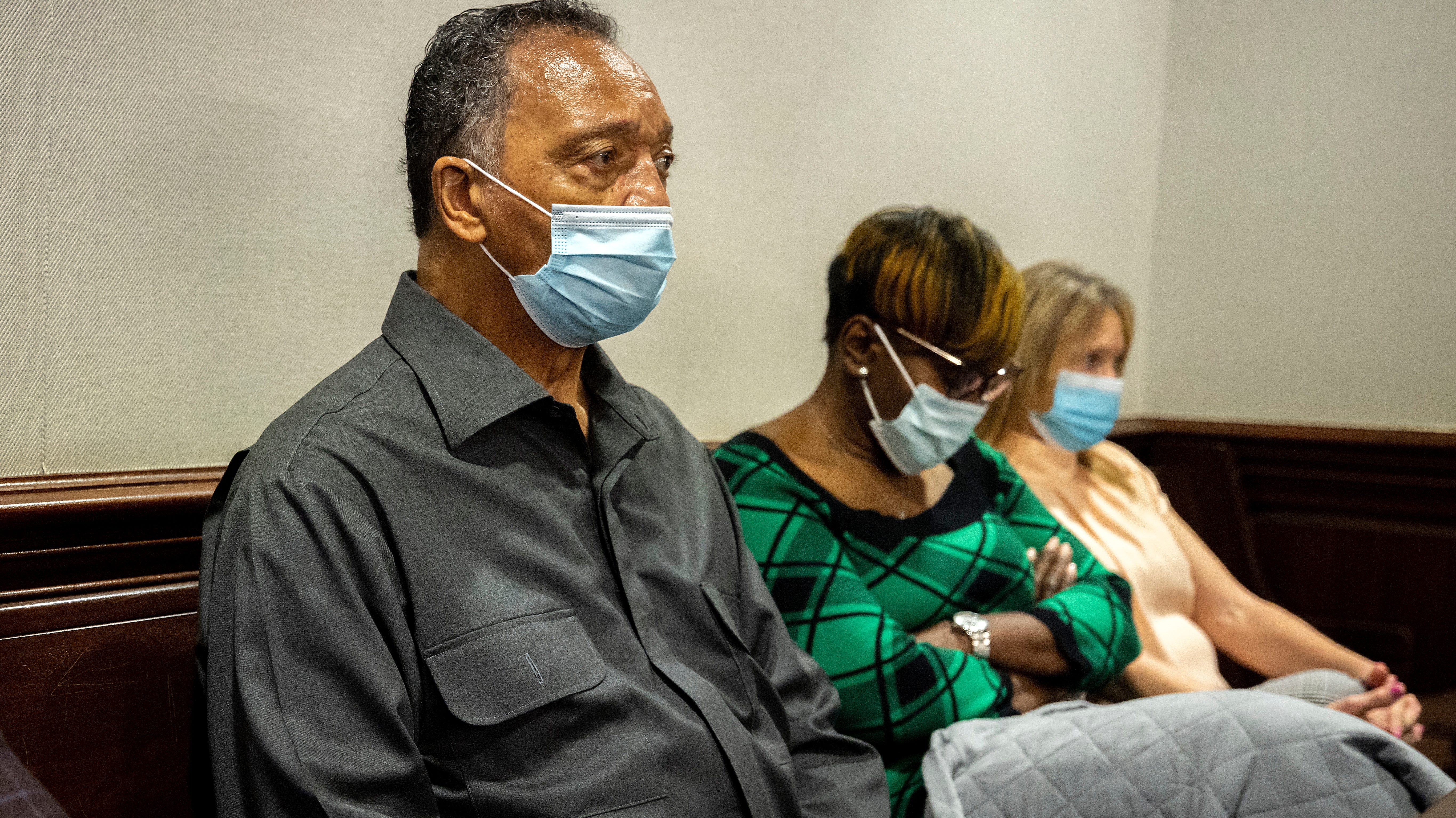 Tensions flare in Arbery death trial as Jesse Jackson visits
