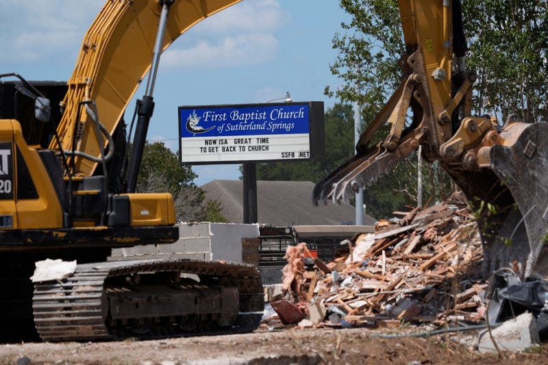 Church Shooting Texas Demolition