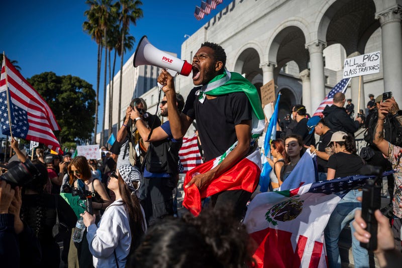 Immigration Protests Los Angeles