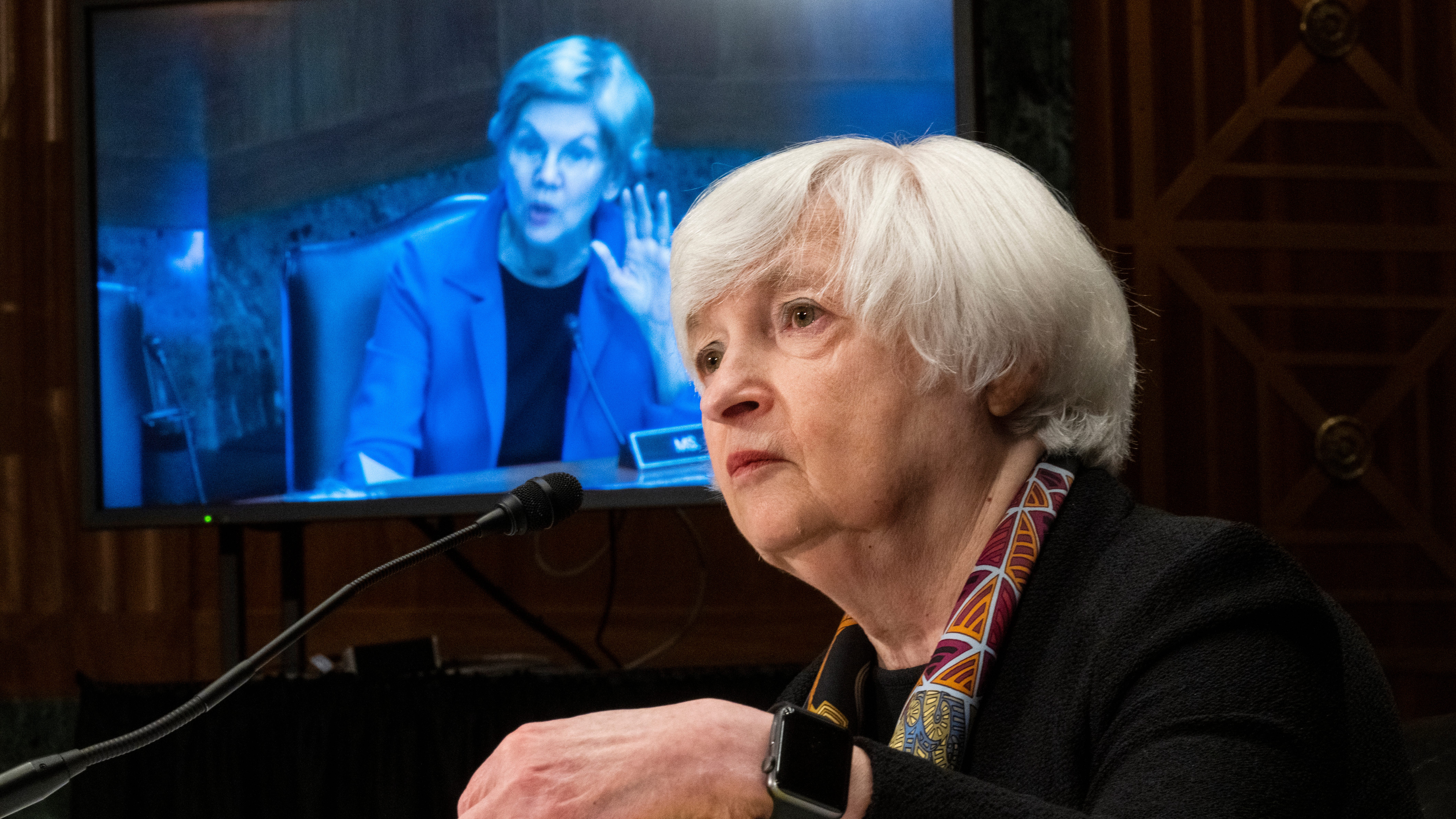 Yellen trip to Capitol detours into tense abortion debate