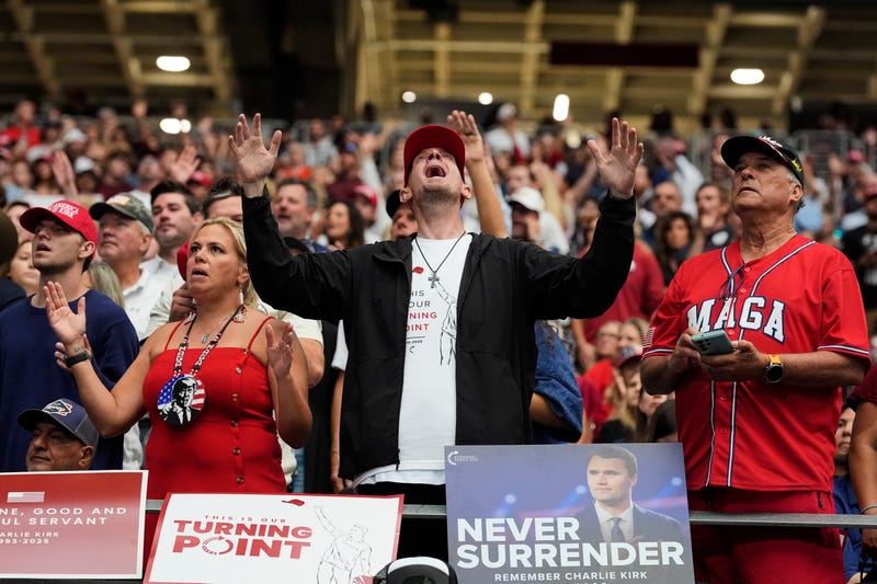 APTOPIX Charlie Kirk Memorial