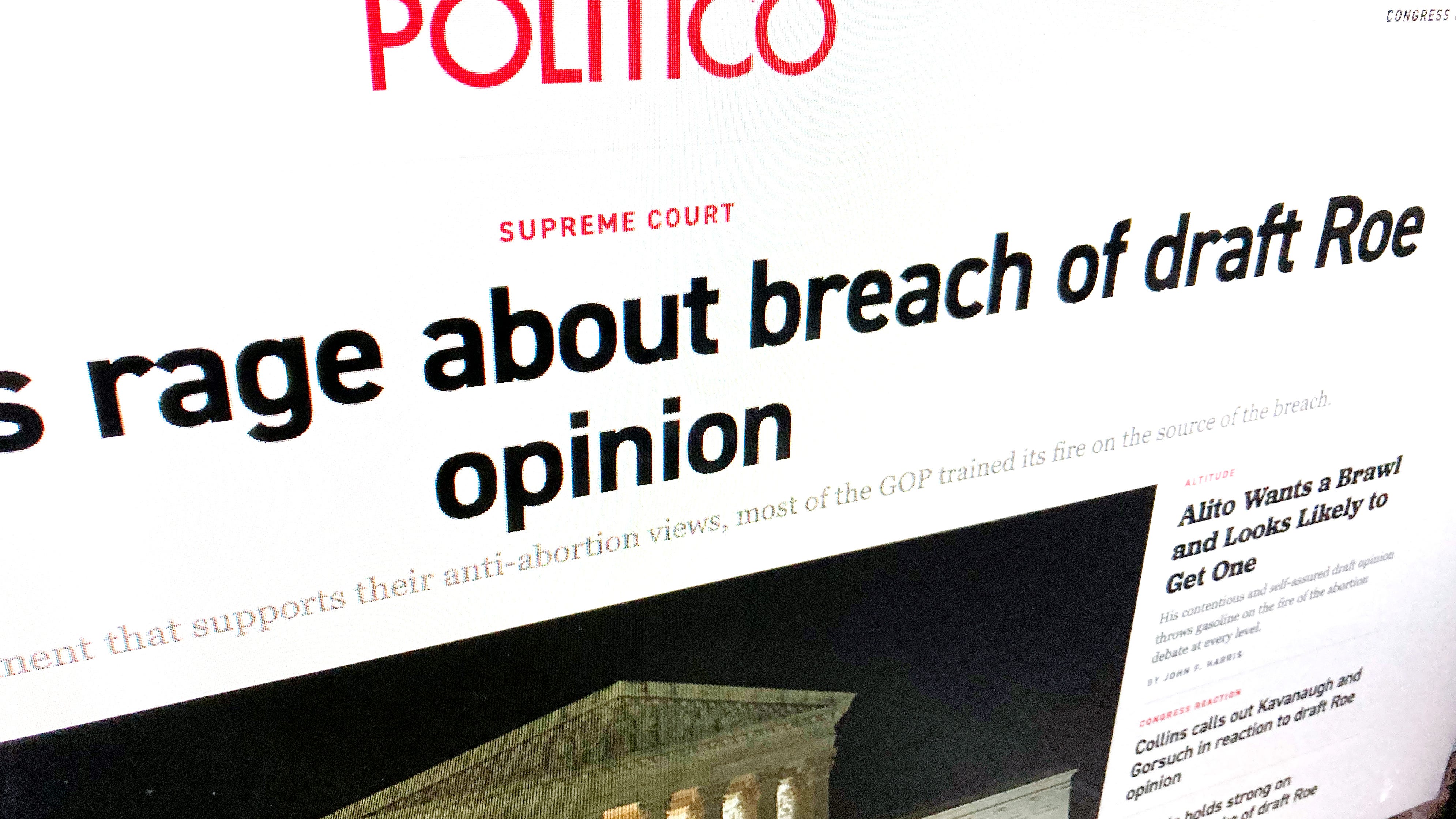 Politico's Supreme Court scoop boosts security concerns