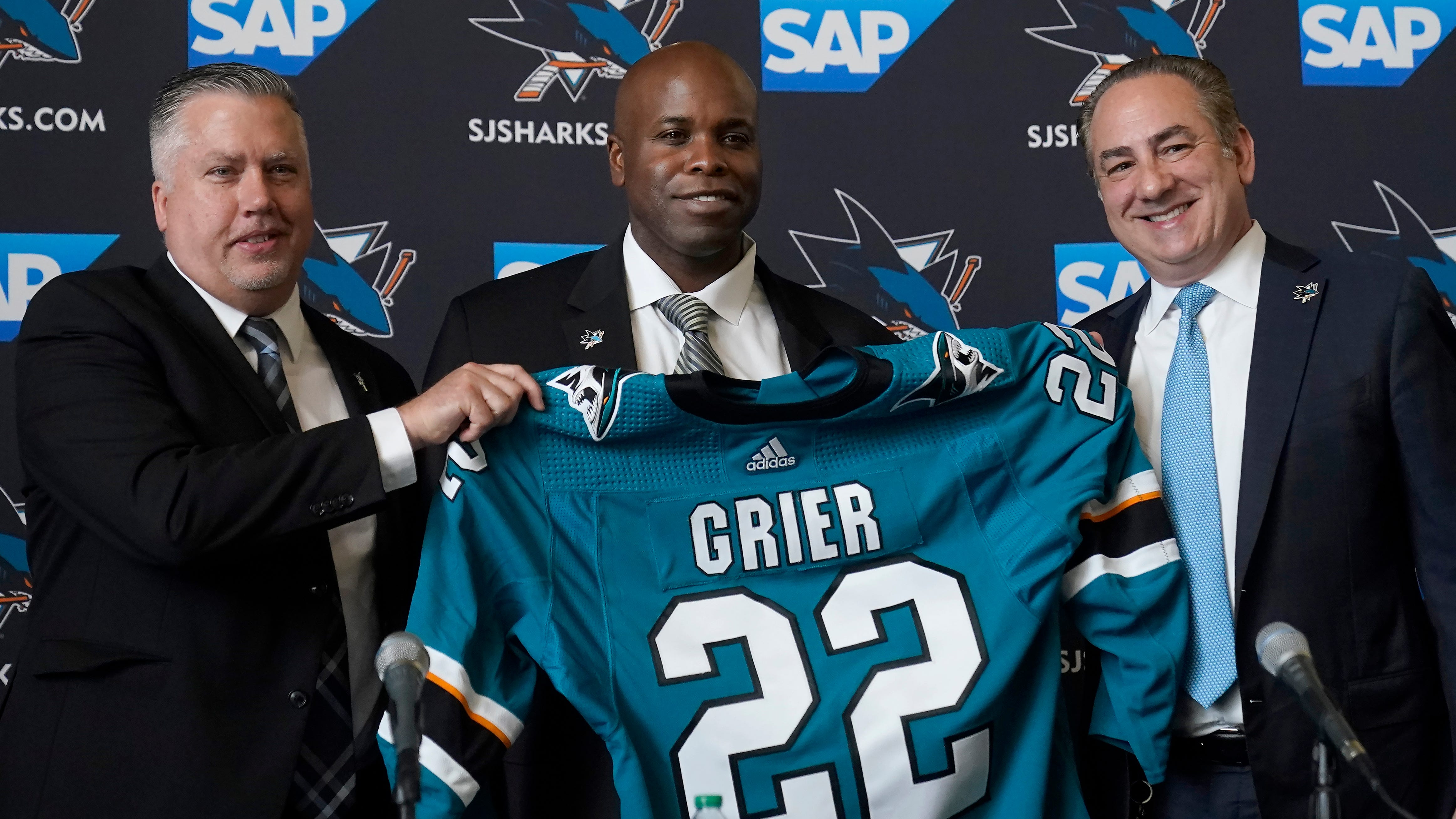 Sharks hire Mike Grier as NHL's first Black GM