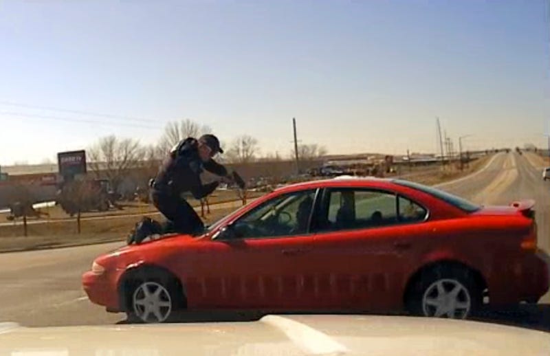 Cop On Car Video