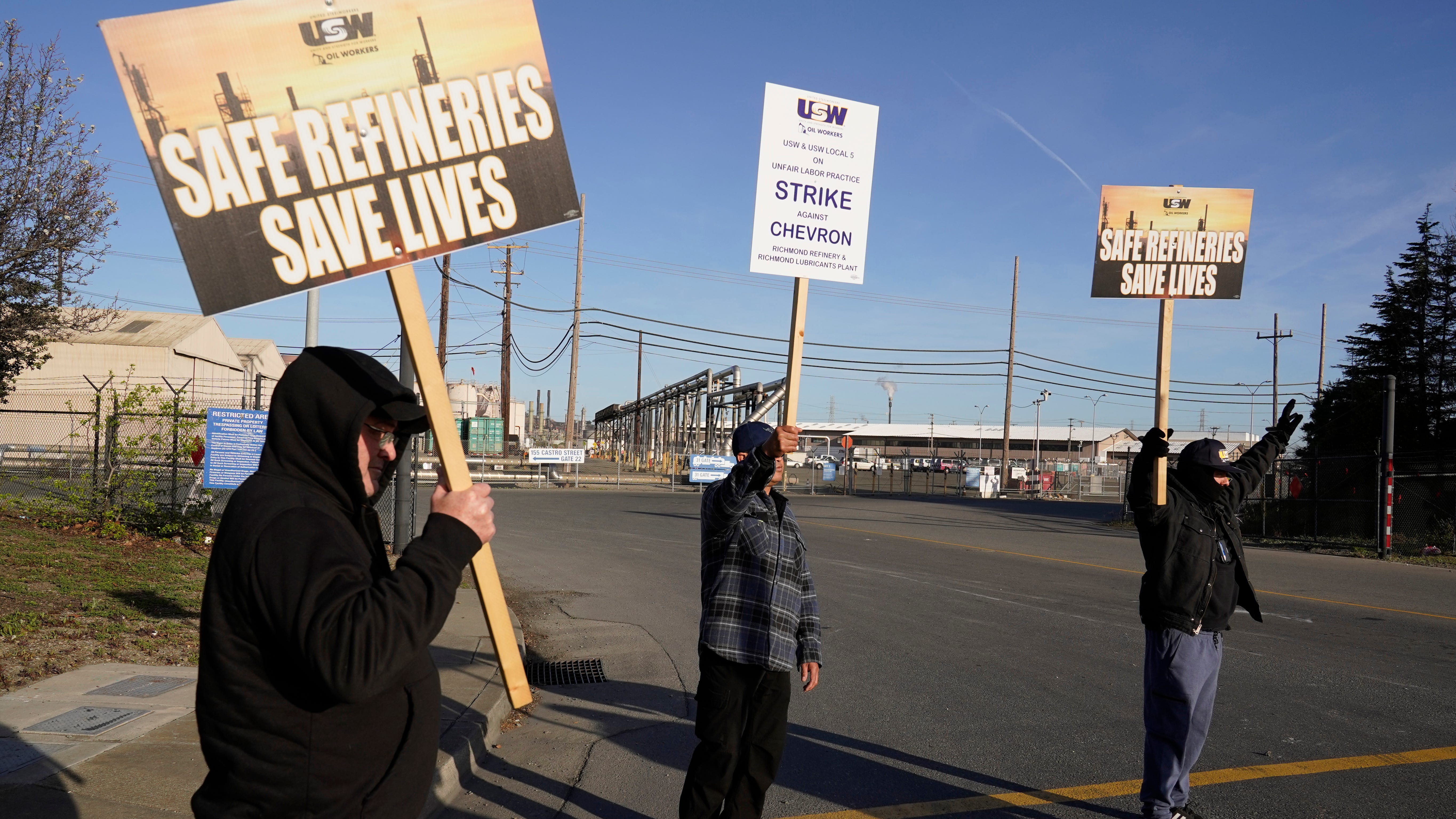 Workers go on strike at California refinery owned by Chevron