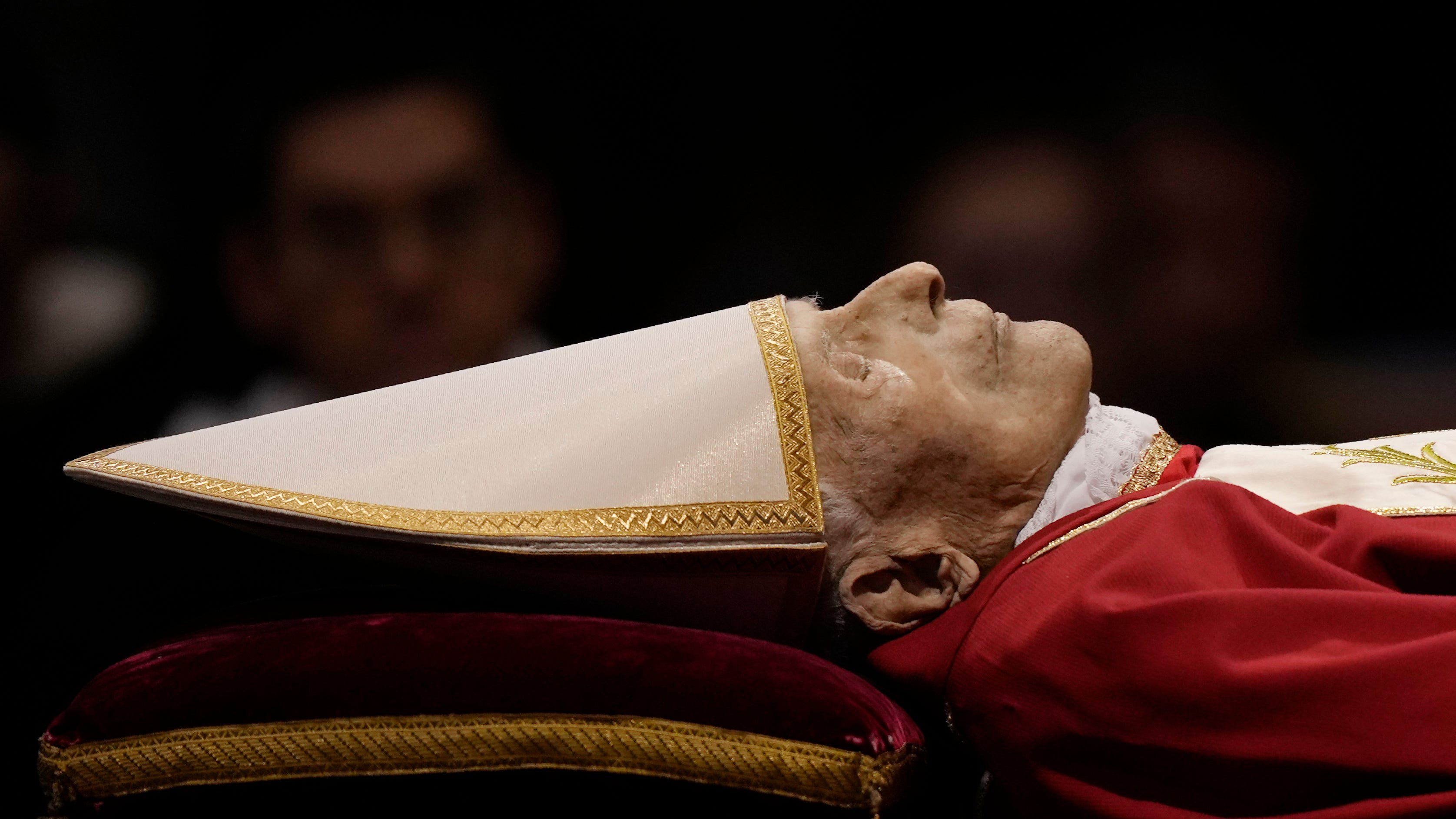 Pope Emeritus Benedict XVI body lying in state at Vatican