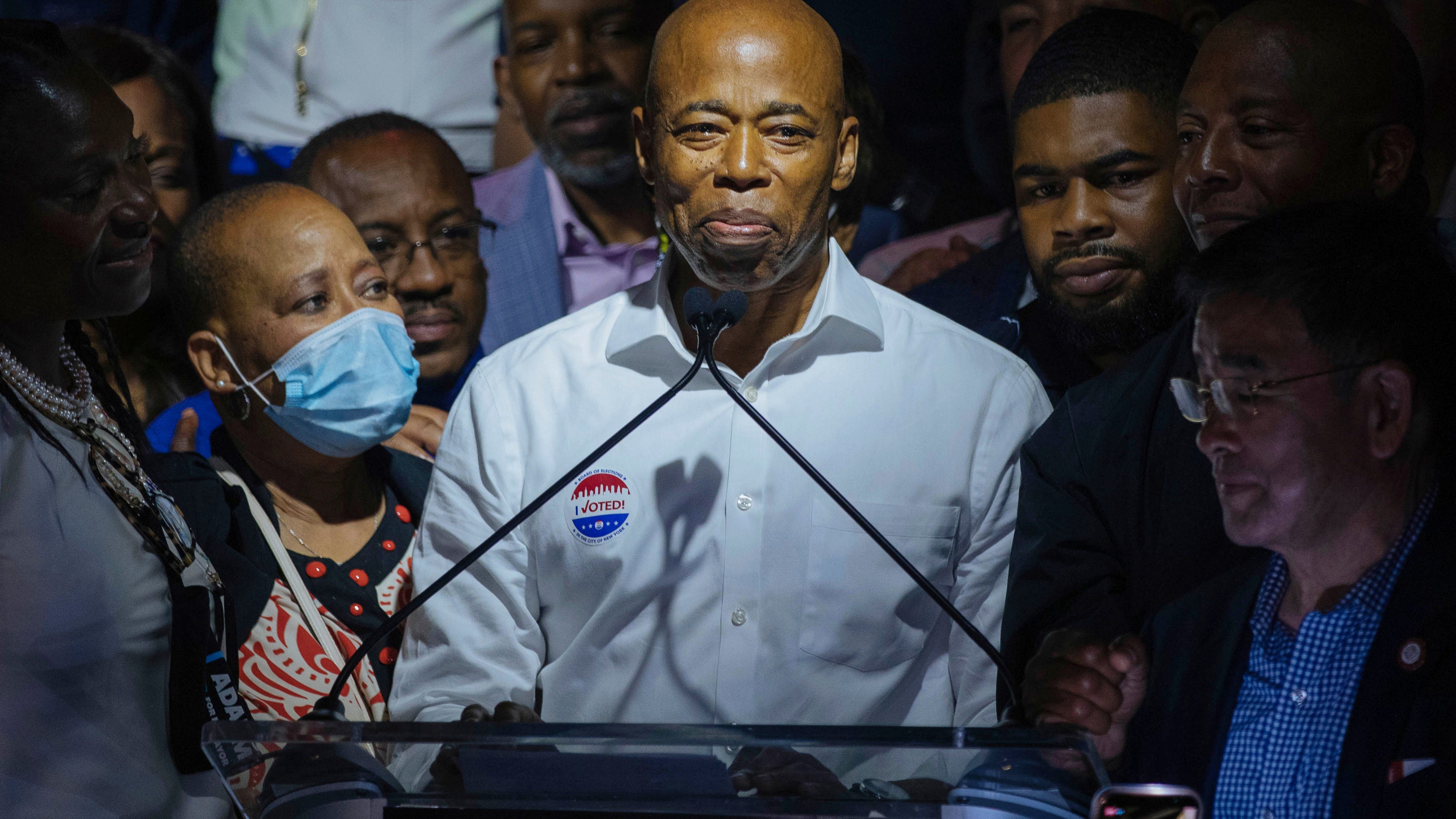 Adams takes fragile lead in NYC Democratic mayoral primary