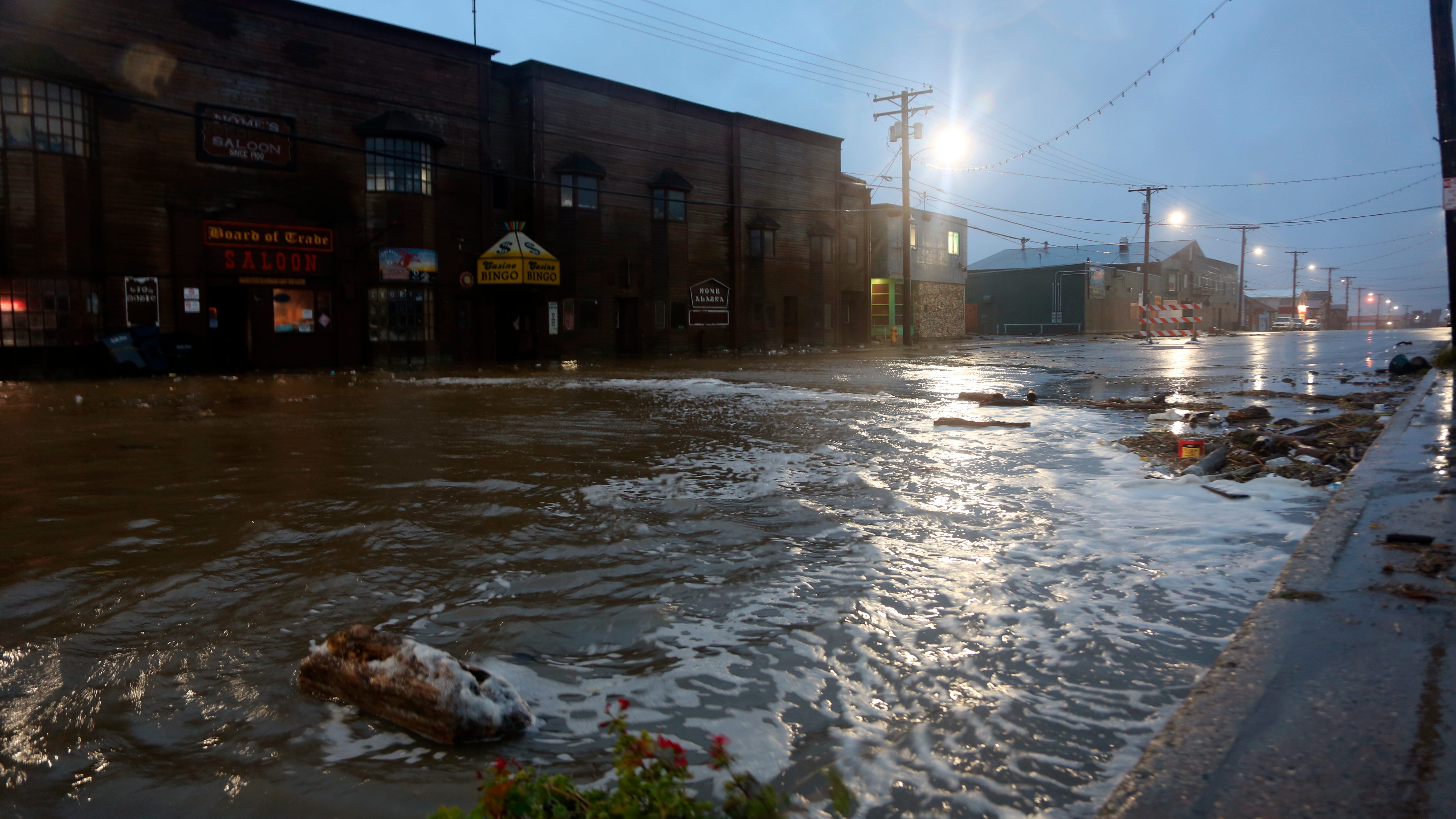 Storm battering western Alaska causes widespread flooding