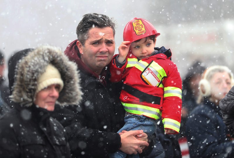 APTOPIX Buffalo Firefighter Funeral