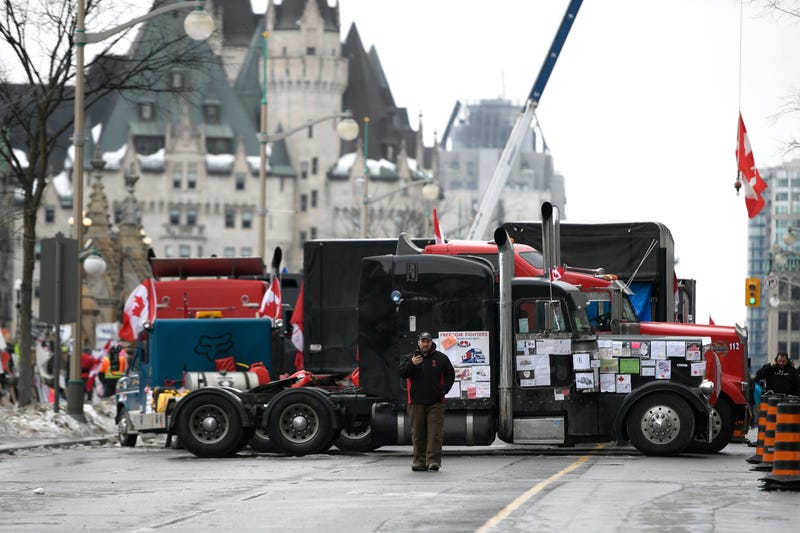 Virus Outbreak Canada Protest