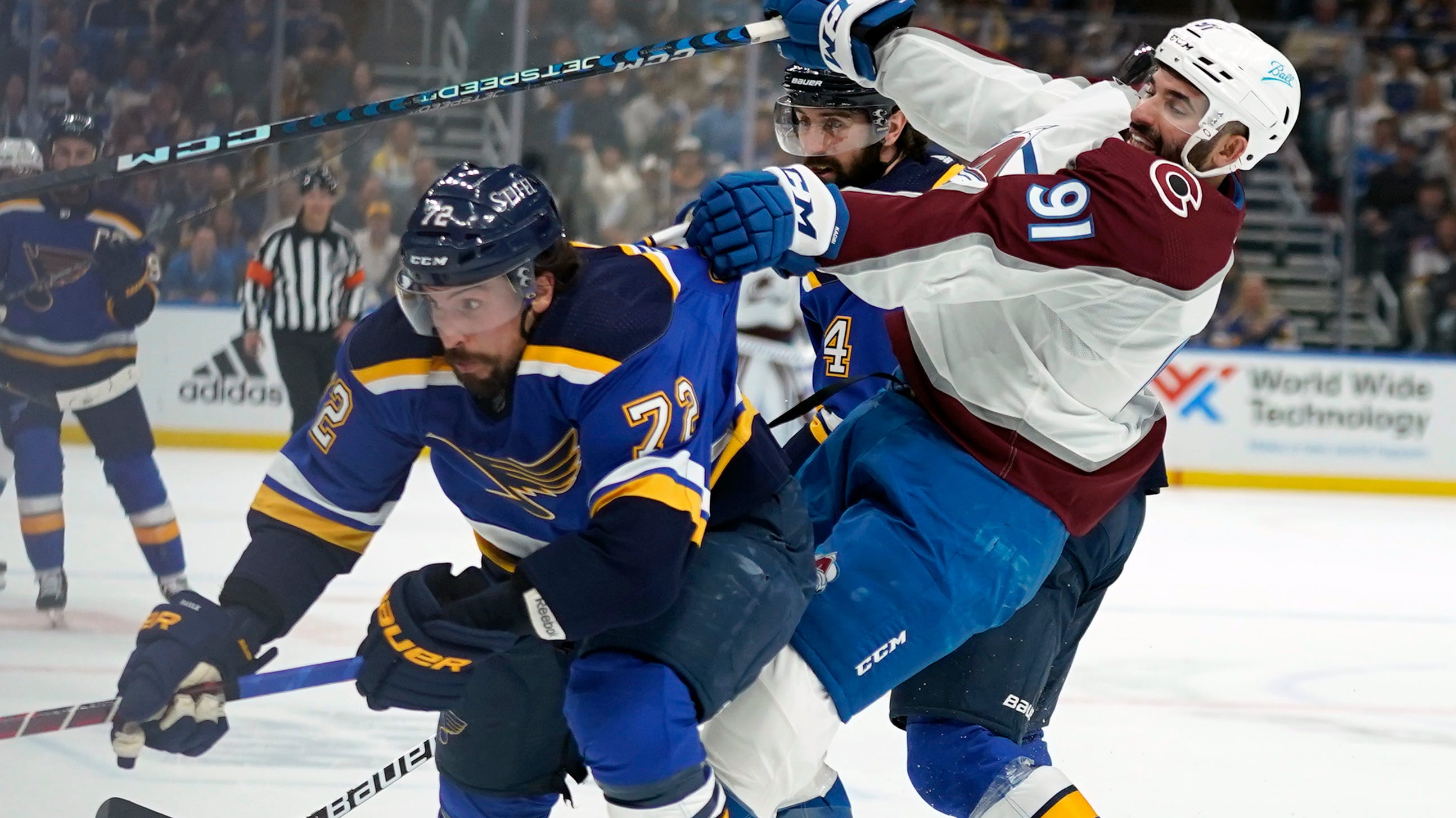 New scrutiny for Avs' Kadri after collision with Binnington