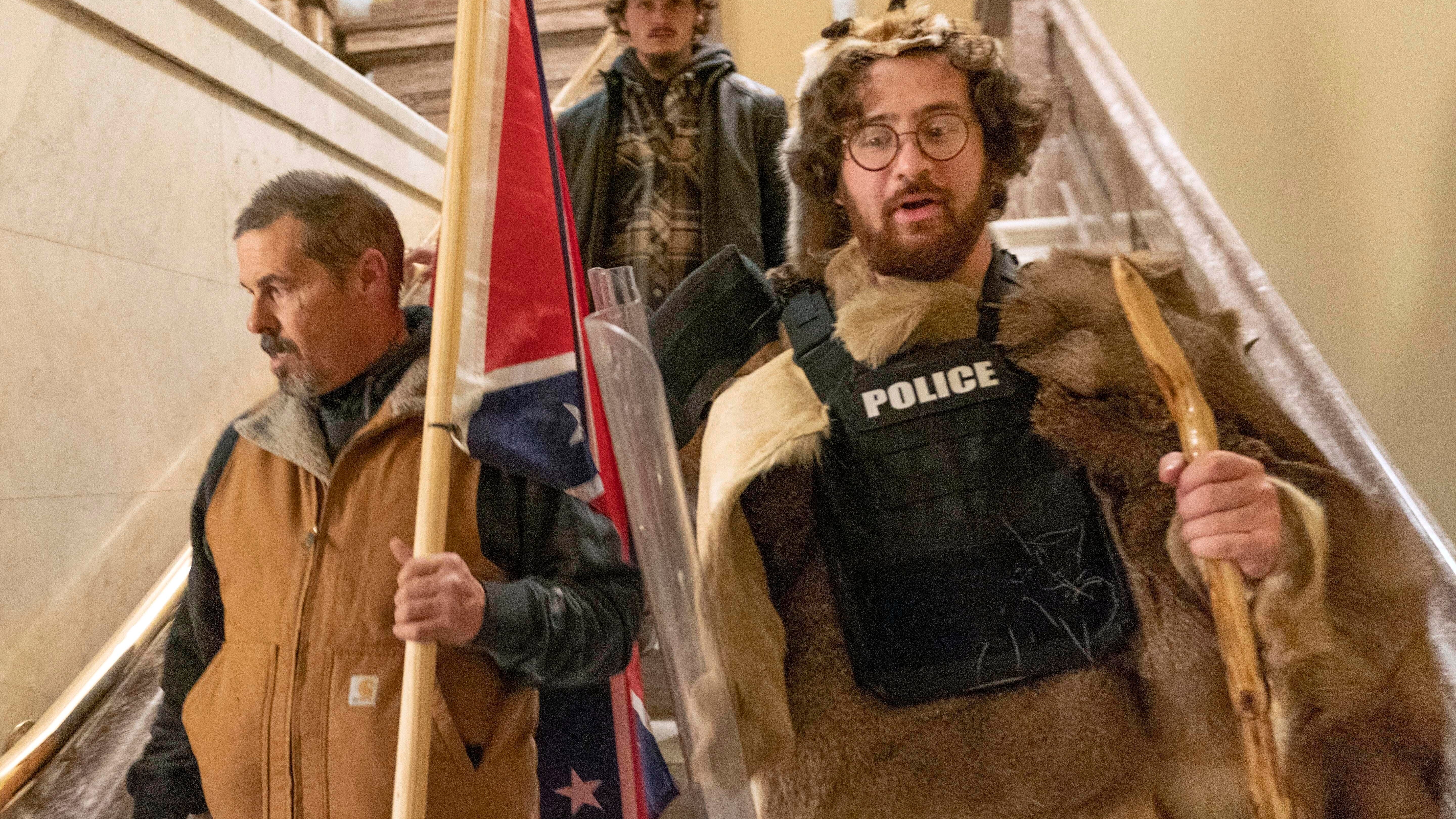 Man who stormed Capitol in caveman costume gets prison